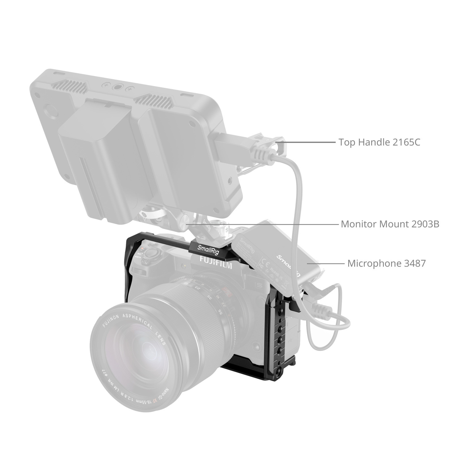 SmallRig Cage for FUJIFILM X-H2 / X-H2S 3934C