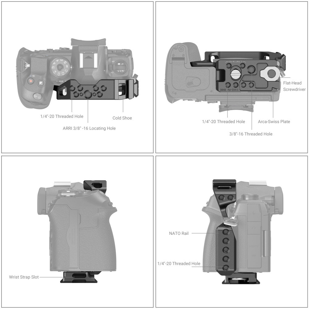 SmallRig Camera Cage for OM SYSTEM OM-1 3948