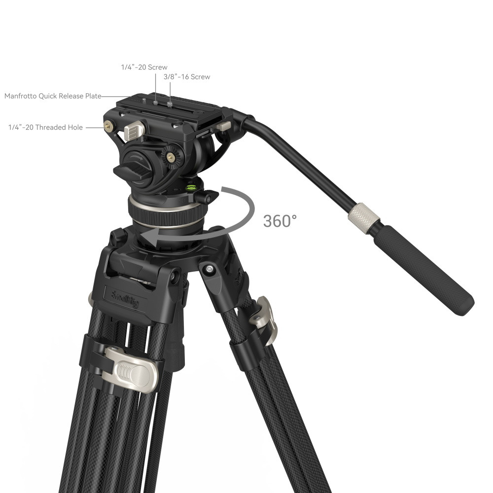 SmallRig FreeBlazer Heavy-Duty Carbon Fiber Tripod Kit AD-100 3989