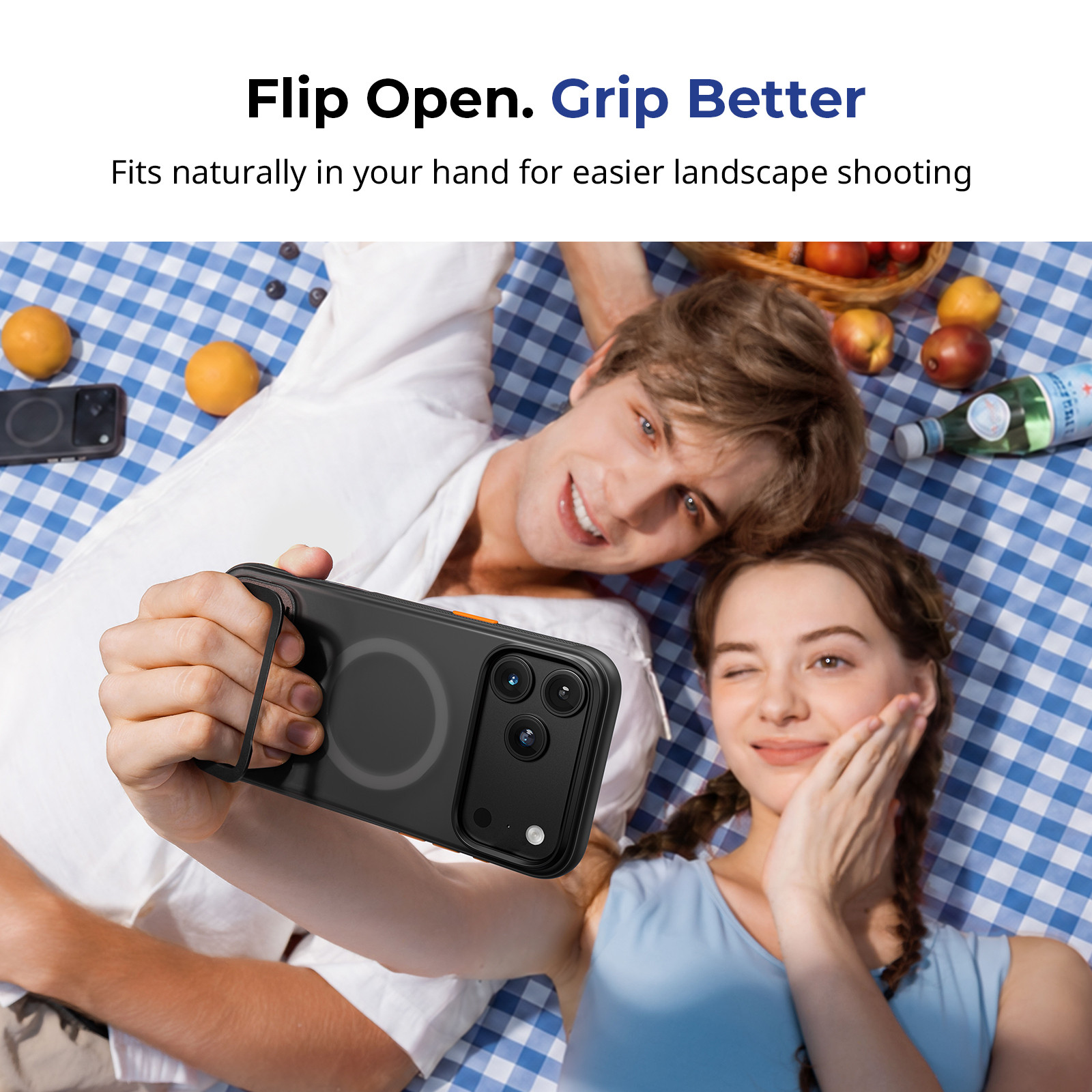 SmallRig FlipLoop Case for iPhone 18 Pro / 17 Pro (Aurora Black) 6588
