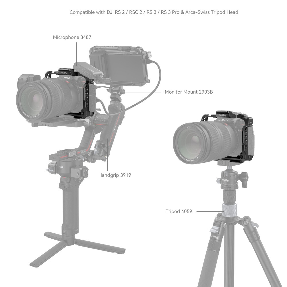 SmallRig Cage for Panasonic LUMIX G9 II / S5 II / S5 IIX 4022