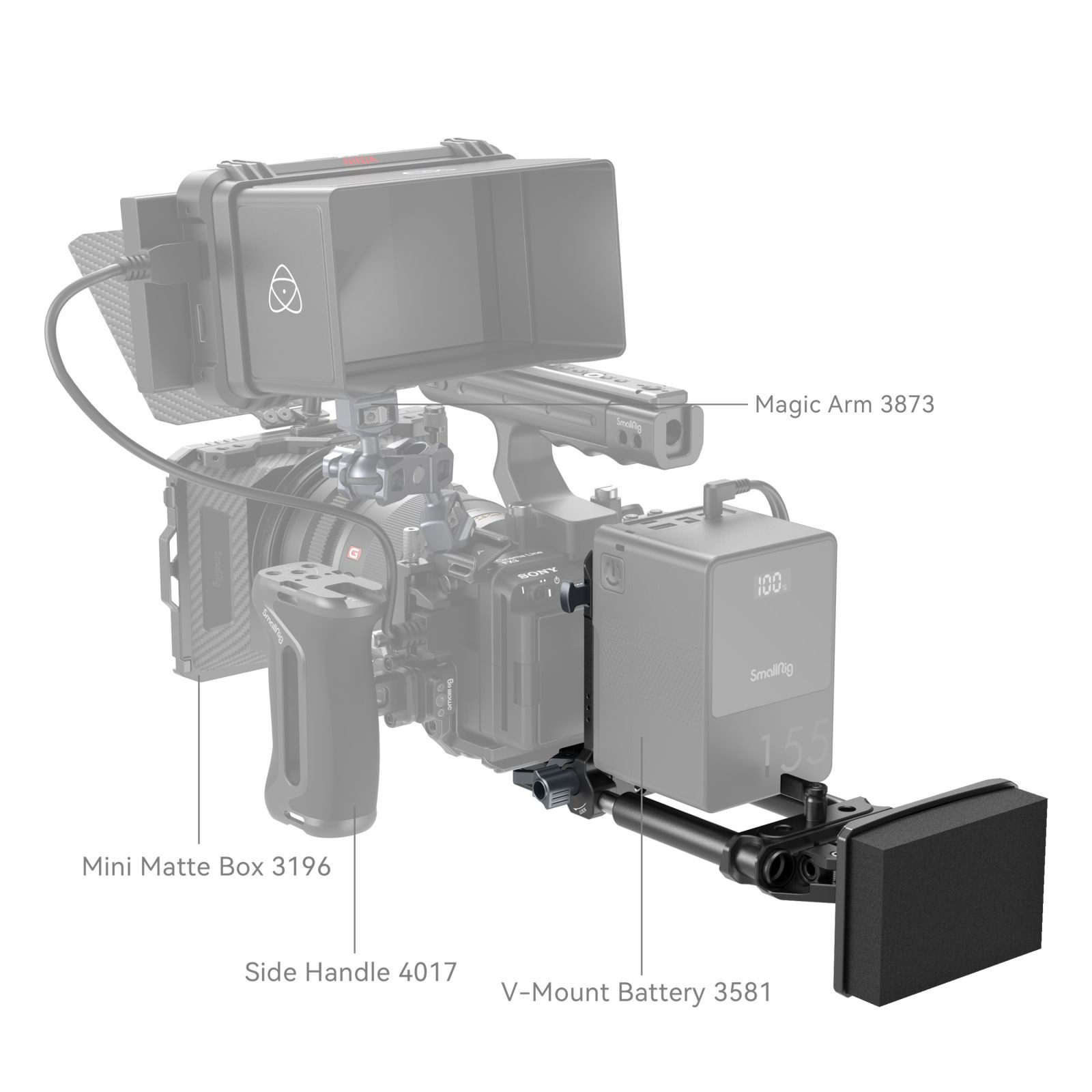 SmallRig V-Mount Battery Mount Plate Kit (Advanced)  4063B