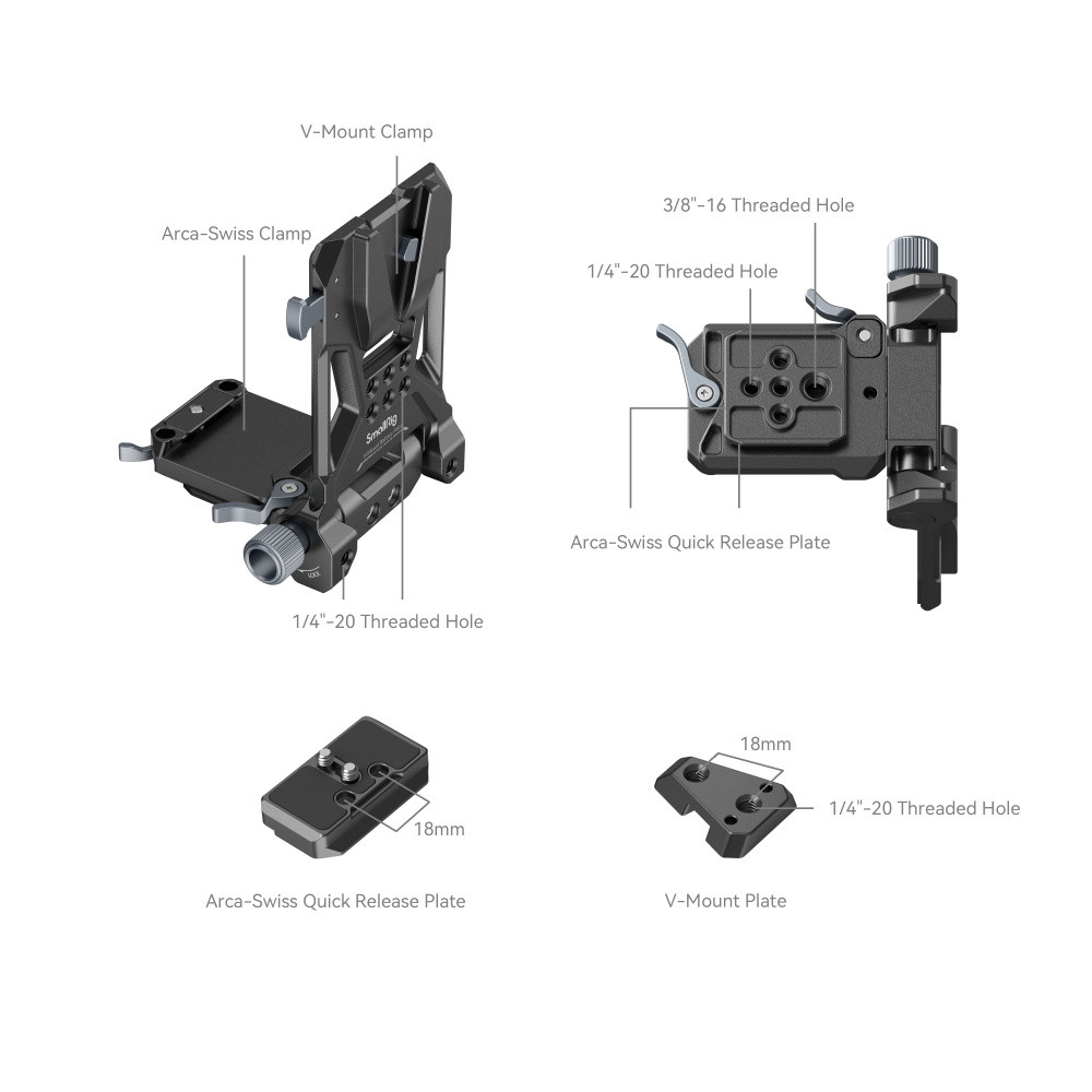 SmallRig Compact V-Mount Battery Mounting System 4064
