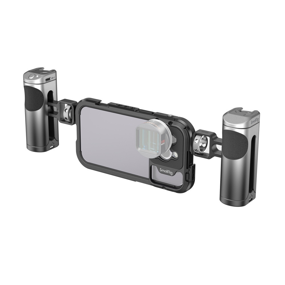 SmallRig Mobile Video Cage Kit (Dual Handheld) for iPhone 14 Pro 4076