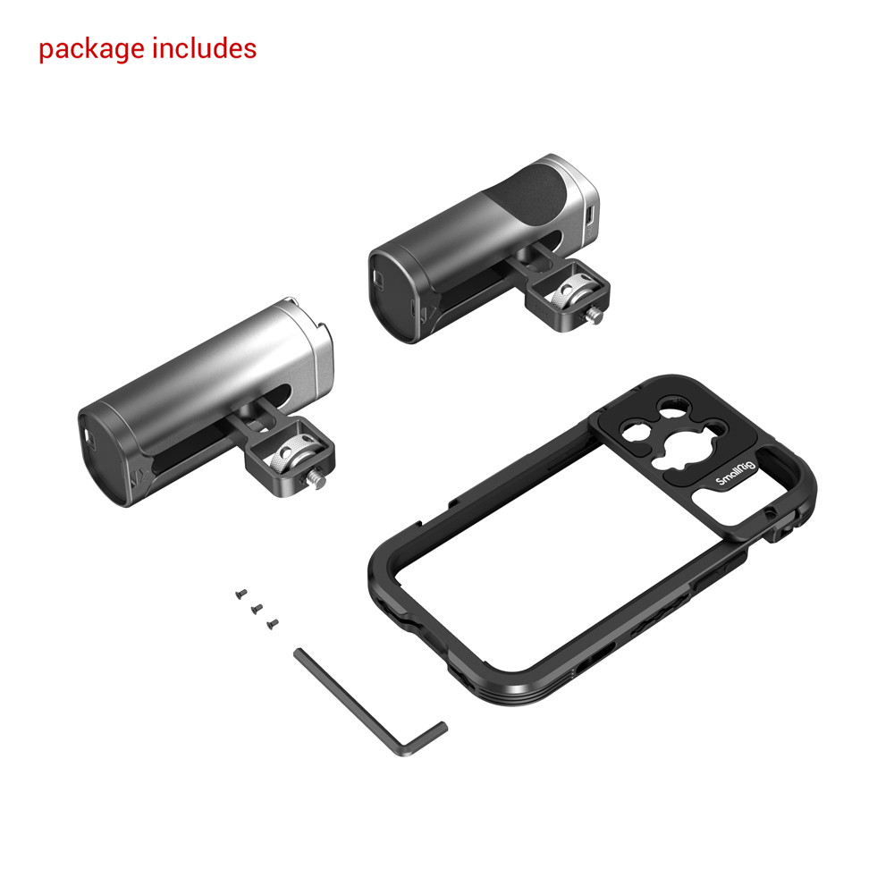 SmallRig Mobile Video Cage Kit (Dual Handheld) for iPhone 14 Pro 4076