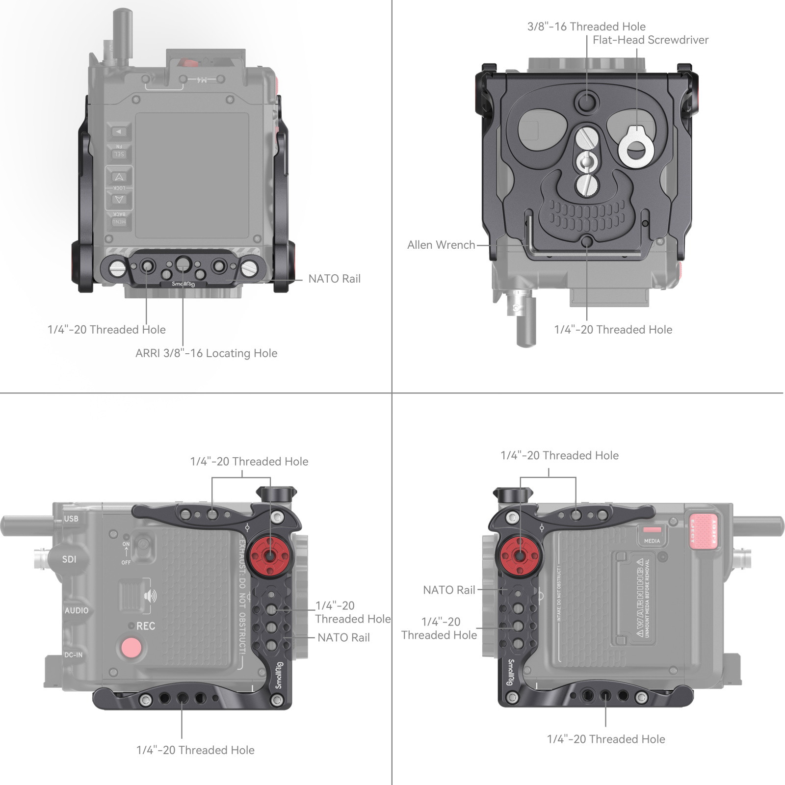 SmallRig Basic Cage Kit for RED KOMODO / KOMODO-X 4110