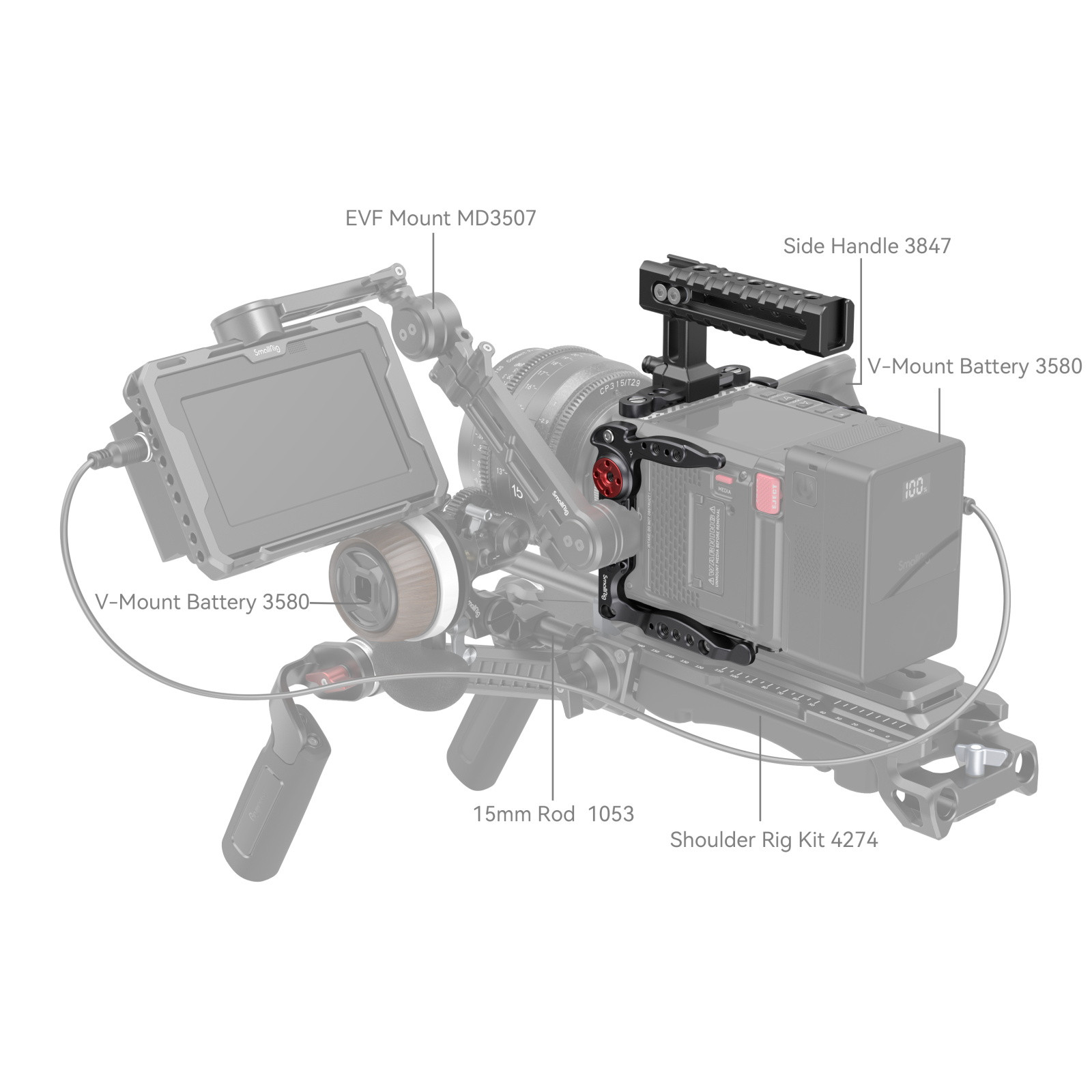 SmallRig Basic Cage Kit for RED KOMODO / KOMODO-X 4110