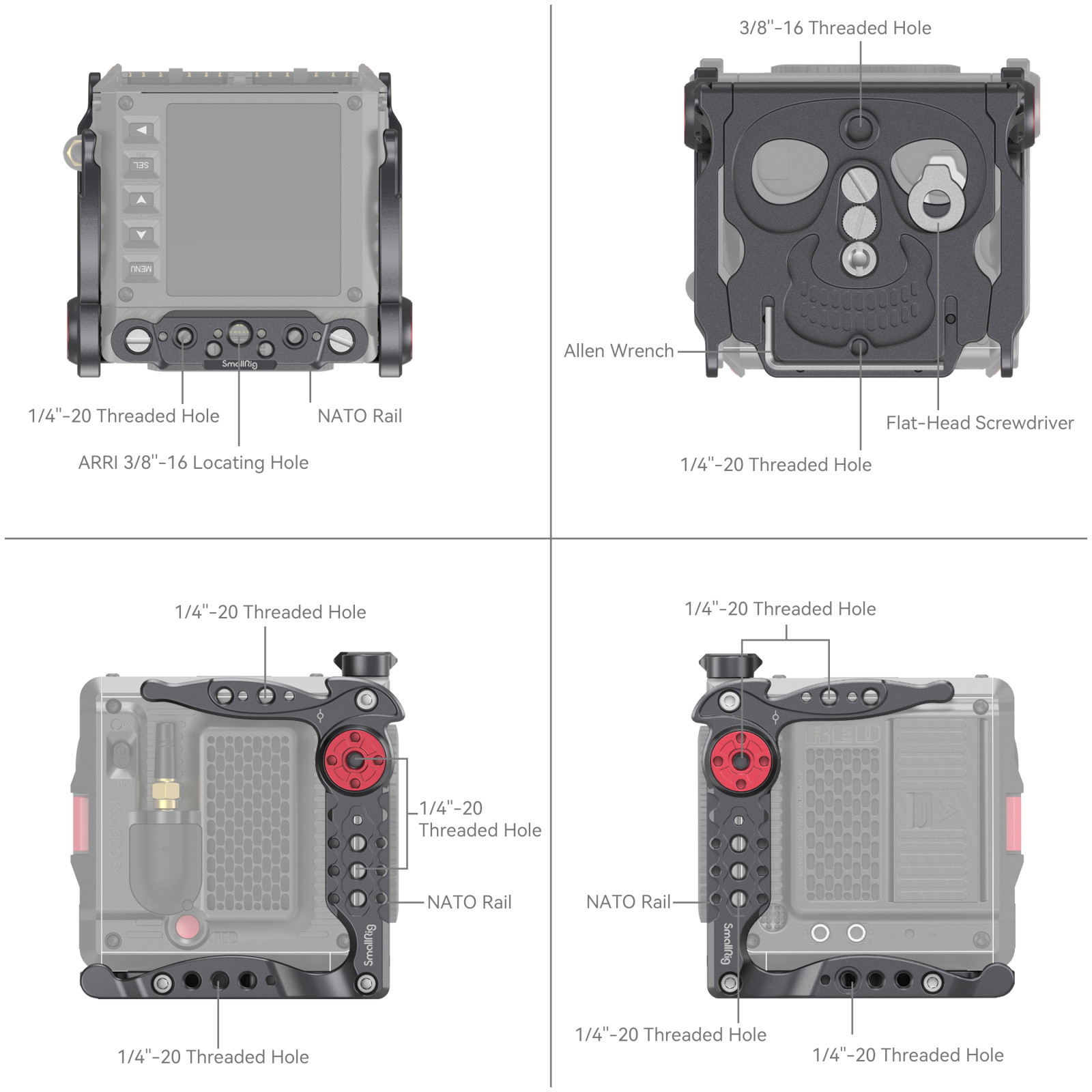 SmallRig Advanced Cage Kit for RED KOMODO 4111