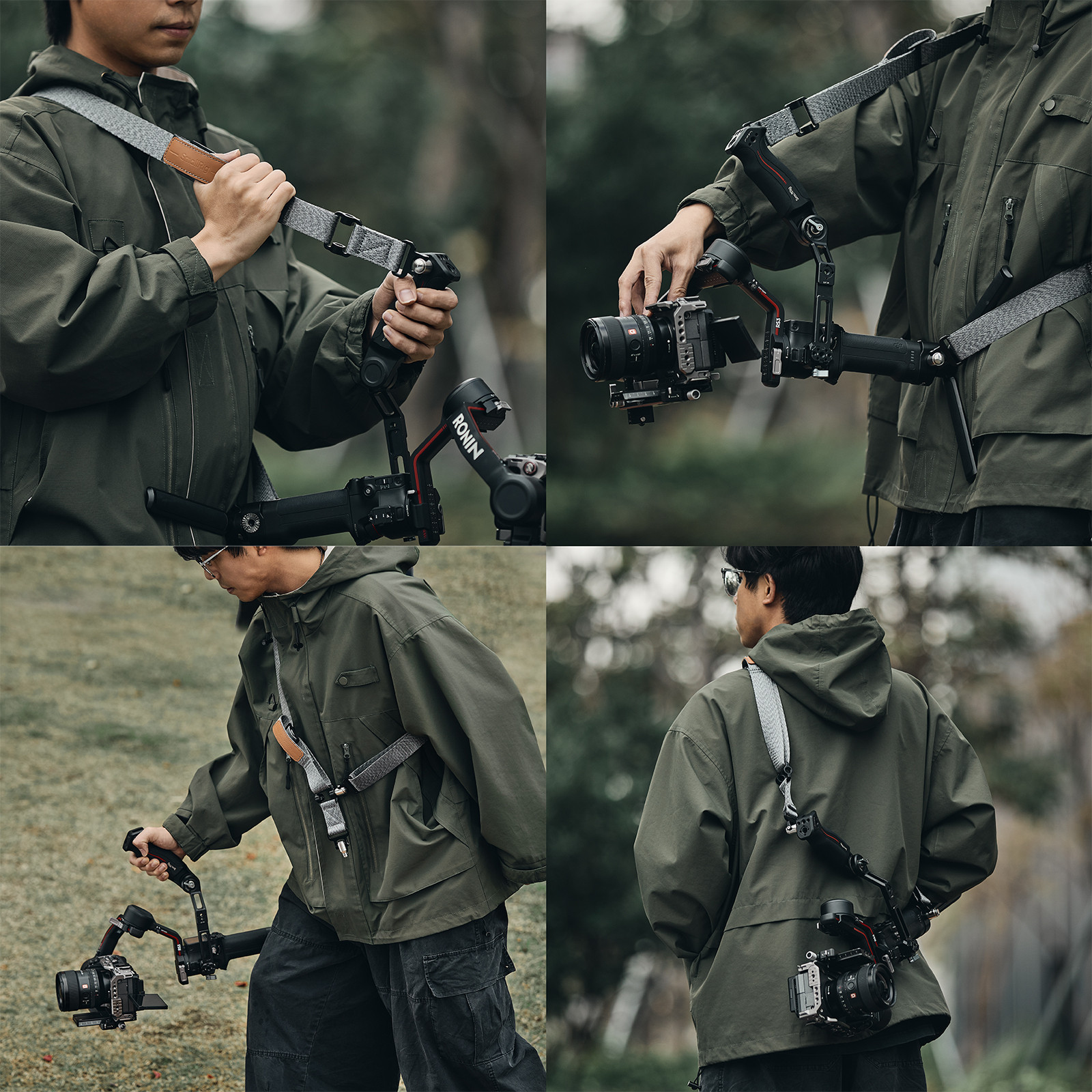 SmallRig Weight-Reducing Shoulder Strap for DJI RS 4 / RS 4 Pro / RS 3 / RS 3 Pro / RS 2 4118B