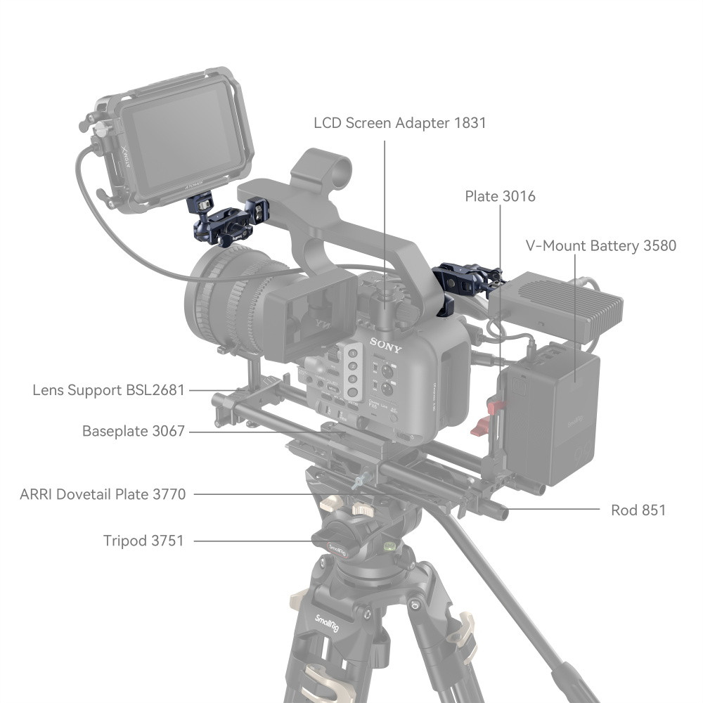 SmallRig Magic Arm for Sony FX6 / FS5 / FS5 II 4123