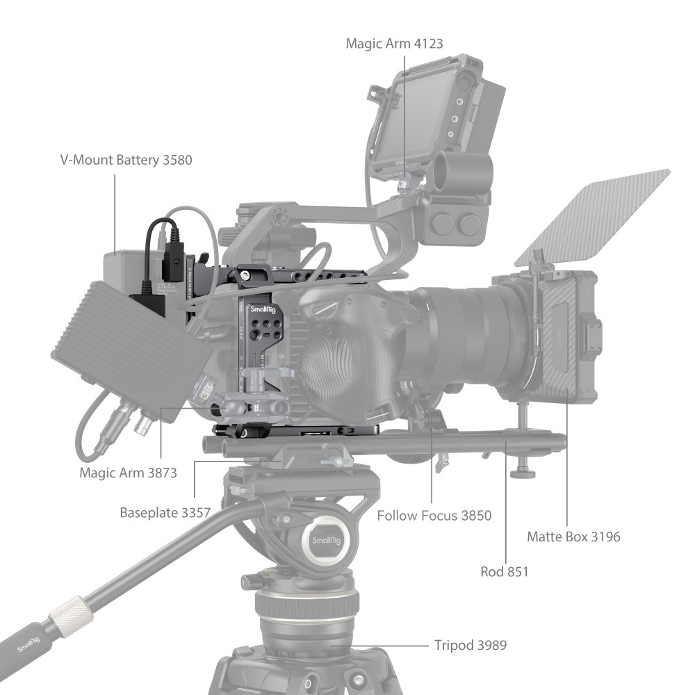 Amazon | SmallRig Sony FX6用ケージキット 4124 | SMALLRIG