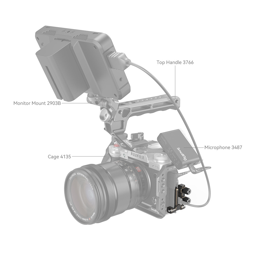 SmallRig HDMI & USB-C Cable Clamp for FUJIFILM X-T5 4147