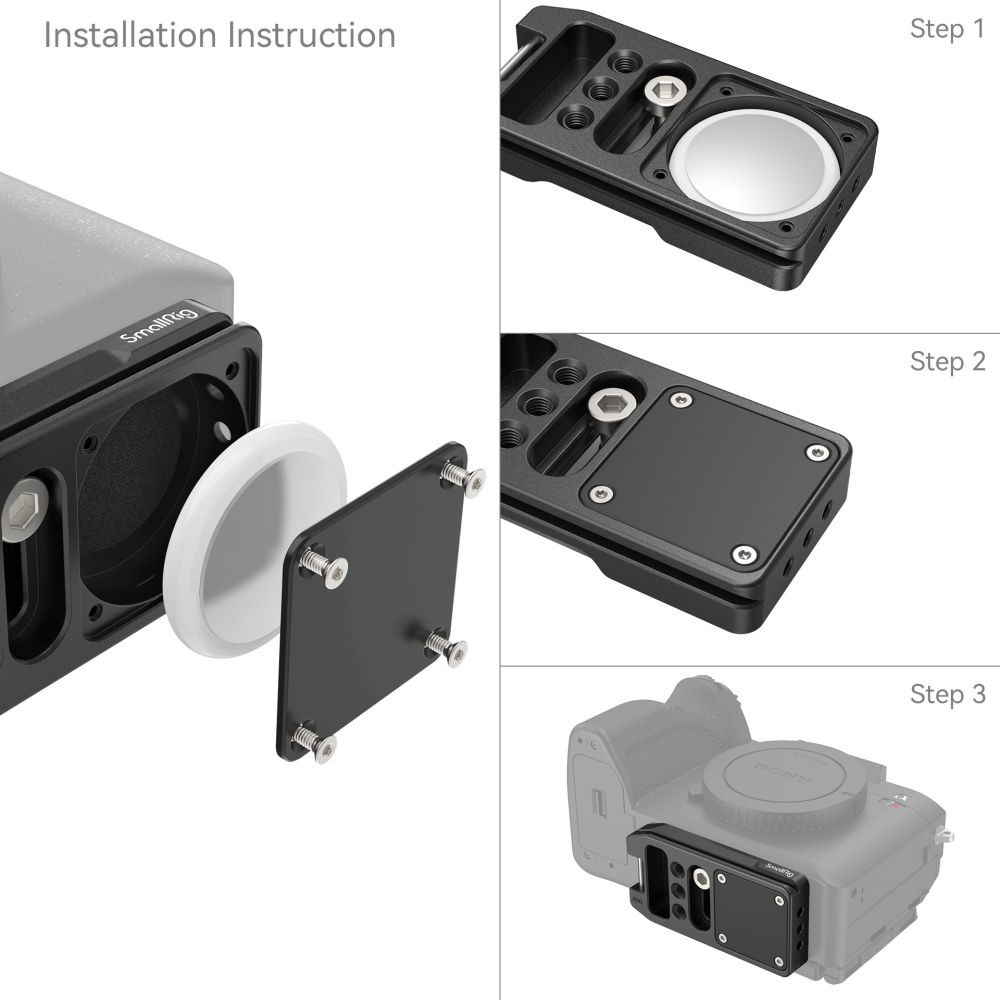 SmallRig Quick Release Mount Plate (Arca-Type Compatible) for AirTag MD4150