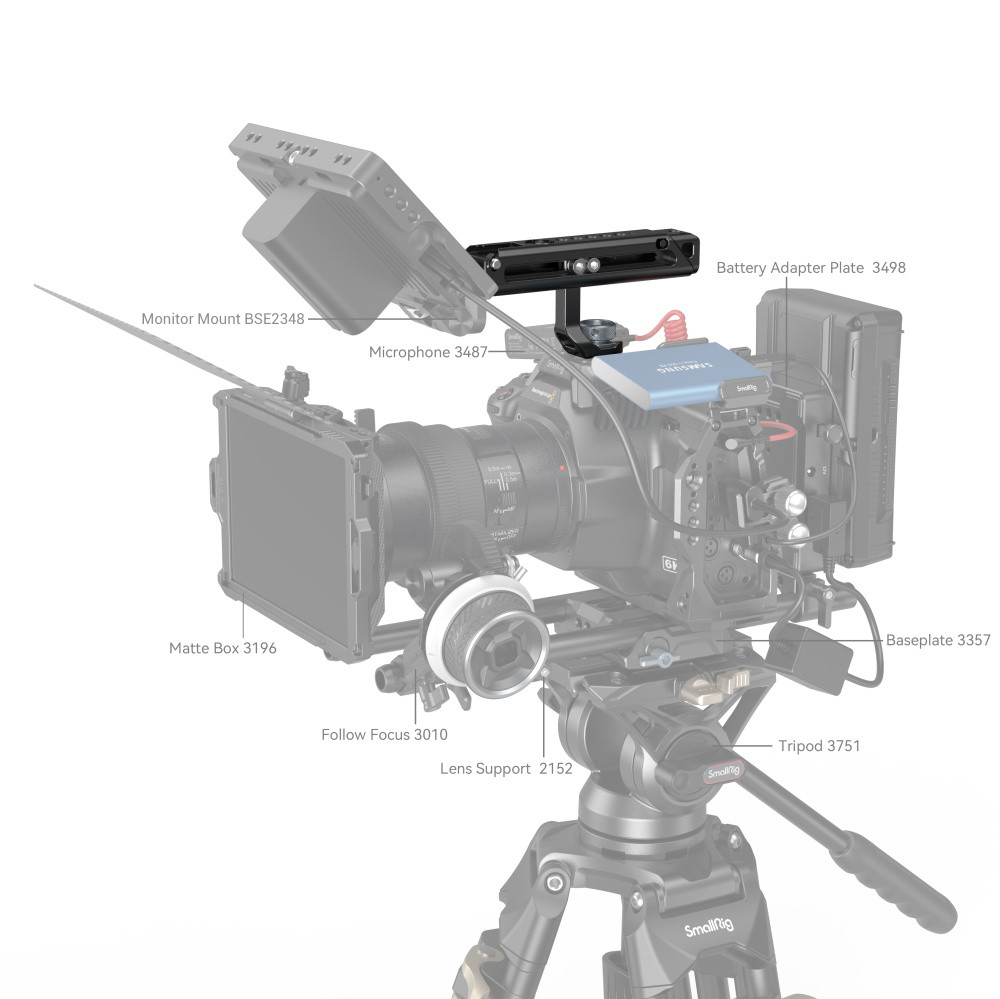 SmallRig Adjustable Top Handle (ARRI-Style Mount) 4153