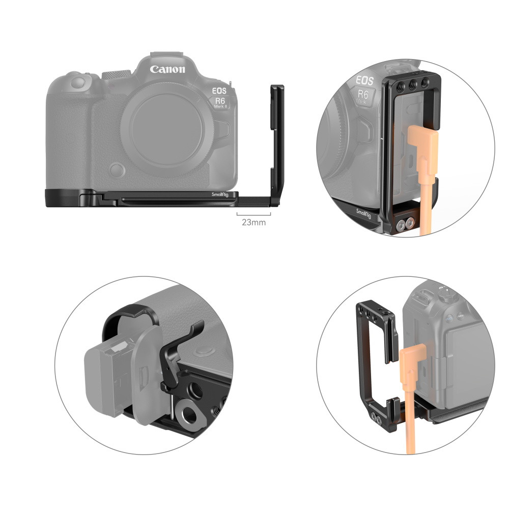 SmallRig L-Bracket for Canon EOS R6 Mark II / R5 / R5 C / R6 4160