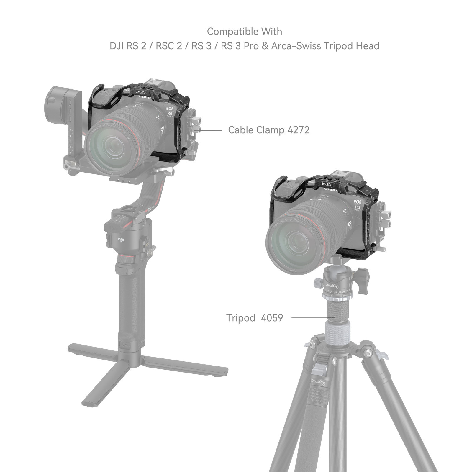 SmallRig “Black Mamba” Camera Cage for Canon EOS R6 Mark II 4161