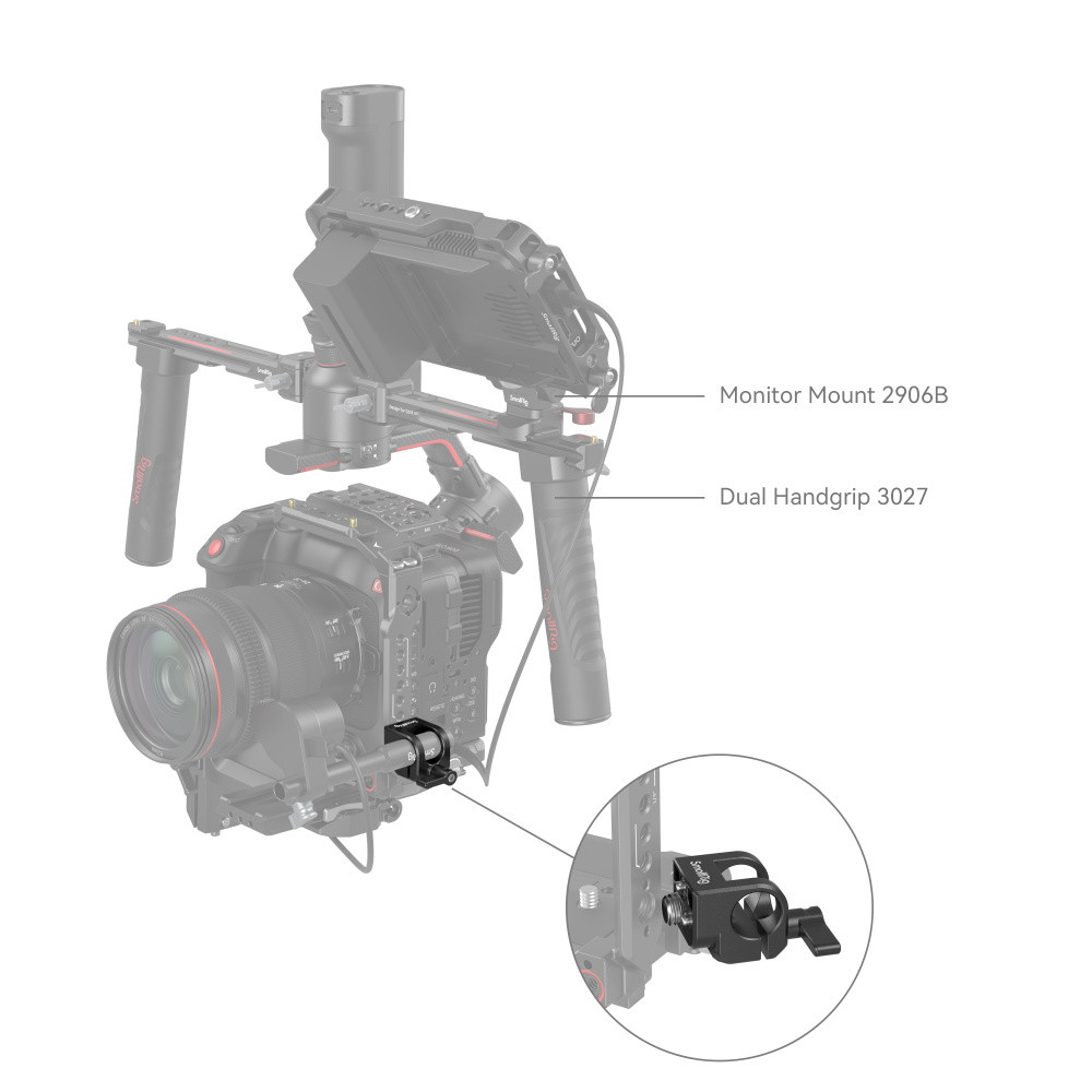 SmallRig 15mm ARRI Locating Single Rod Clamp 4171