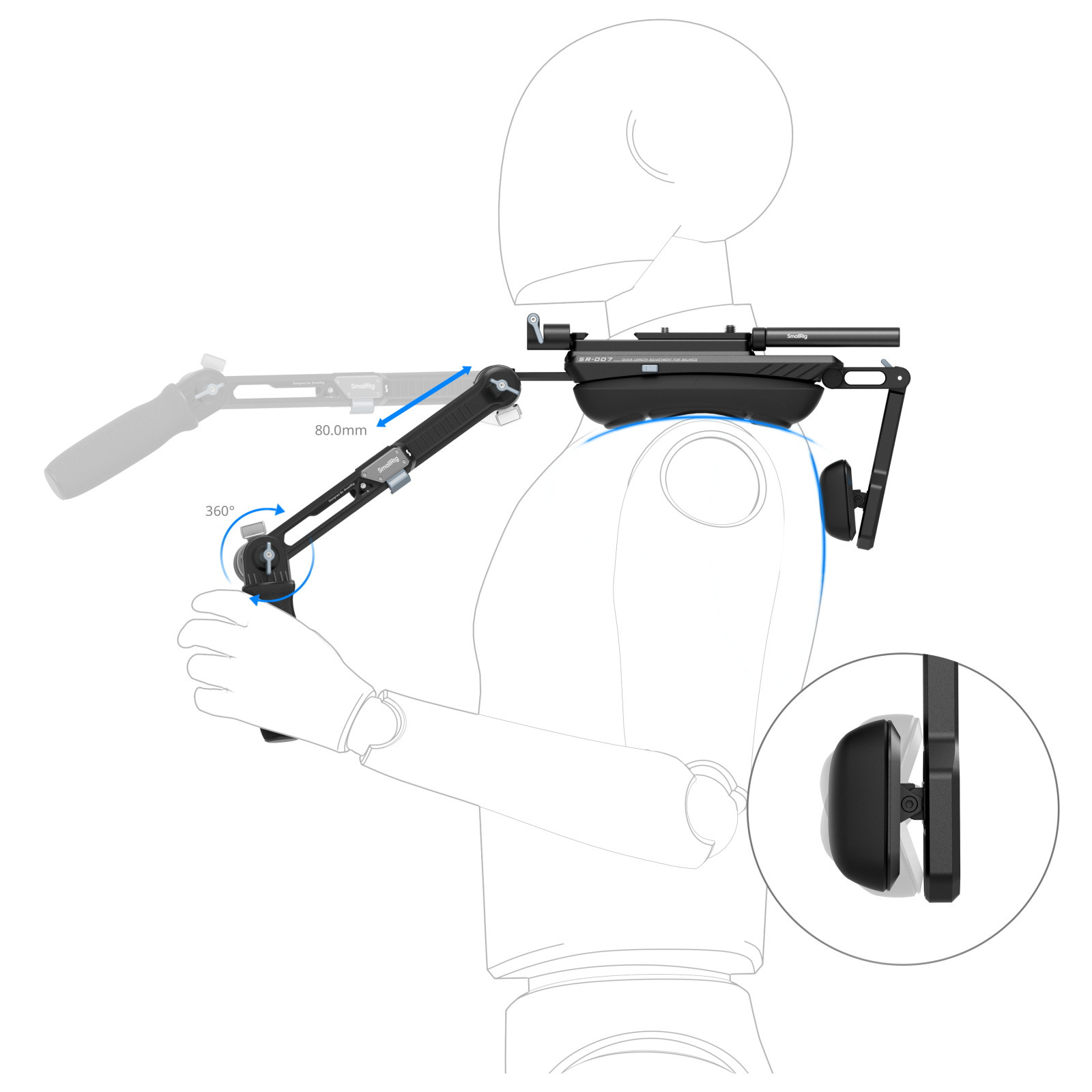 SmallRig HawkLock Shoulder Rig Kit SR007 Pro 4181B