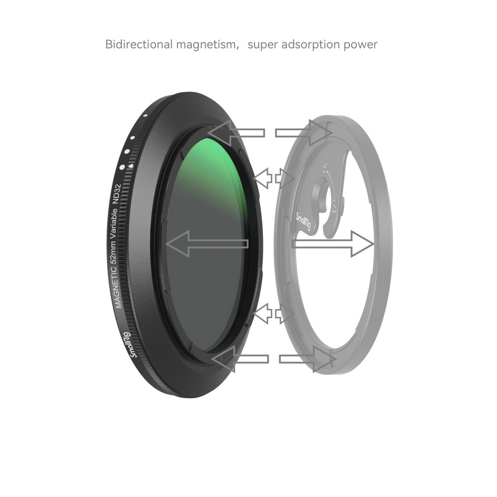 SmallRig MagEase Magnetic VND Filter Kit ND2-ND32 (1-5 Stop) 52mm 4215