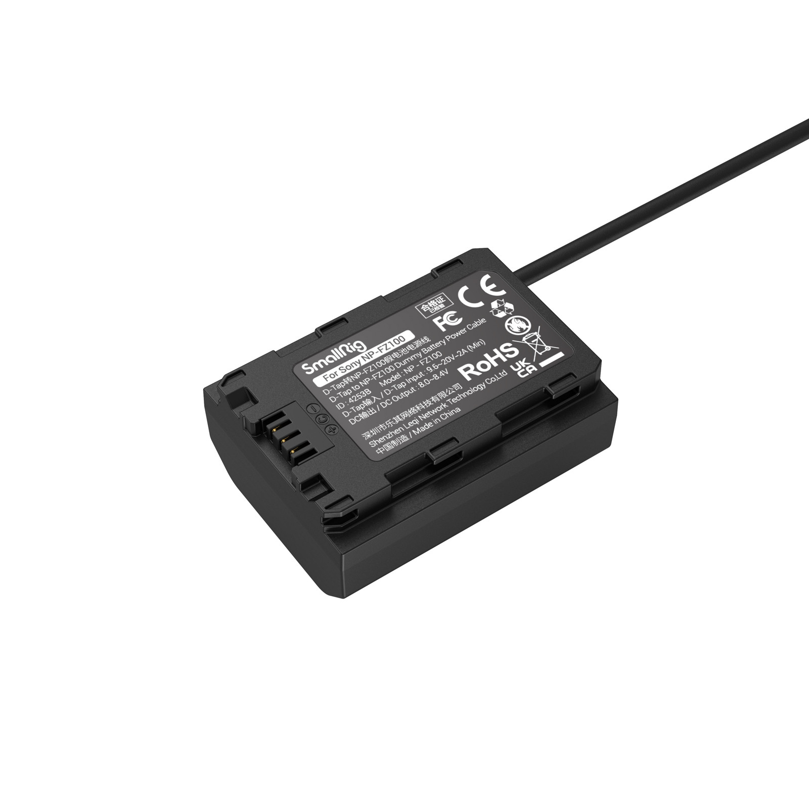 SmallRig D-Tap to Dummy Battery for Sony NP-FZ100 Power Cable 4253B