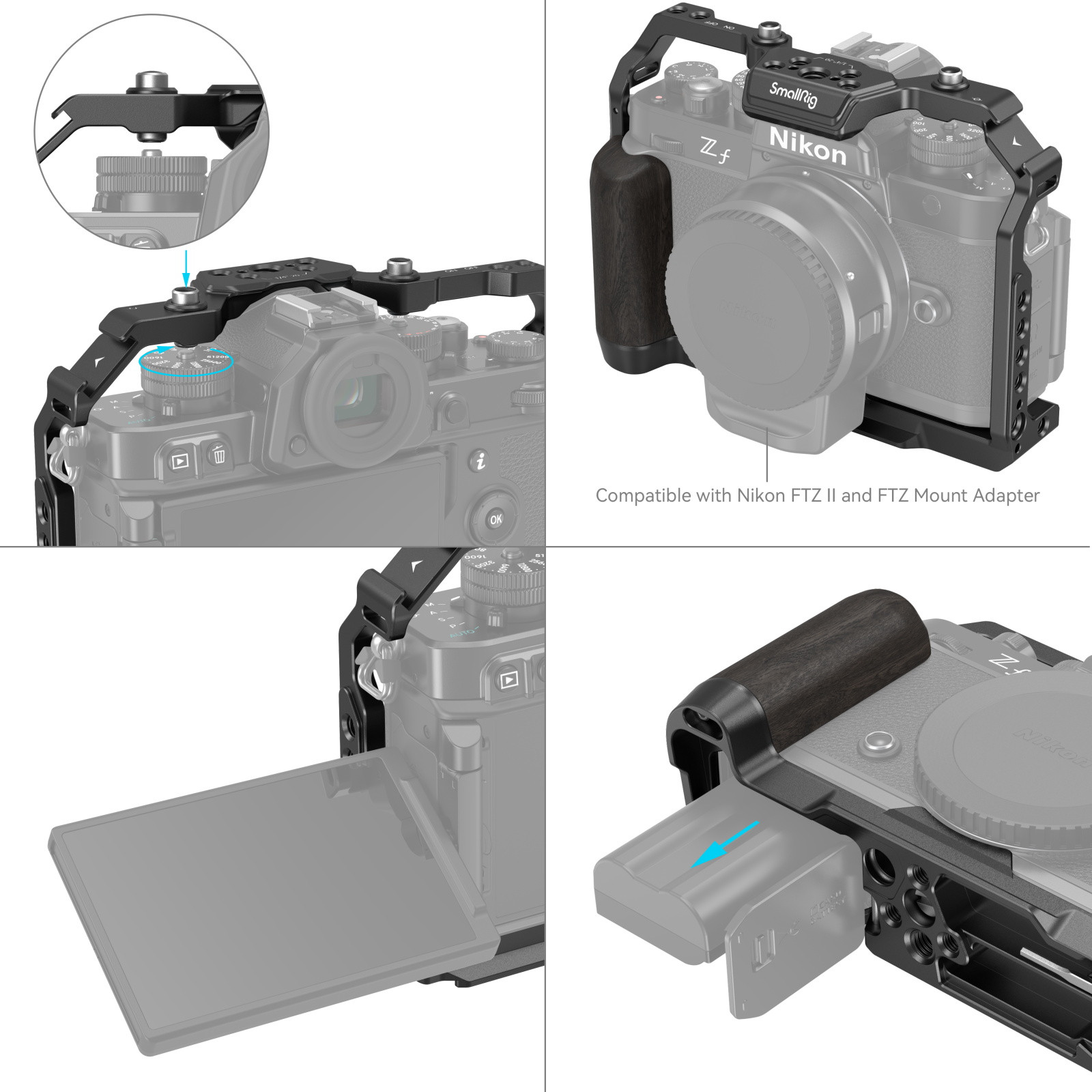 SmallRig Camera Cage for Nikon Z f 4261