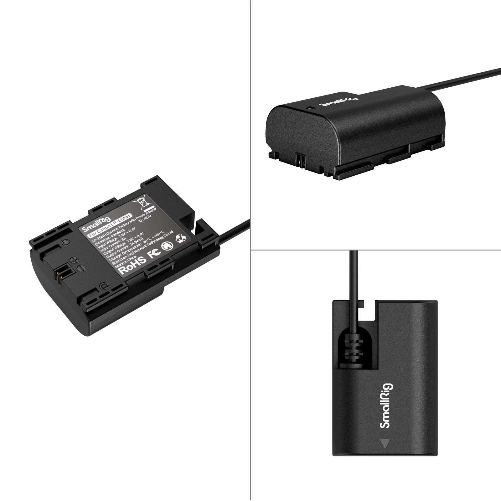 SmallRig LP-E6NH Dummy Battery with Power Adapter (American standard) 4270