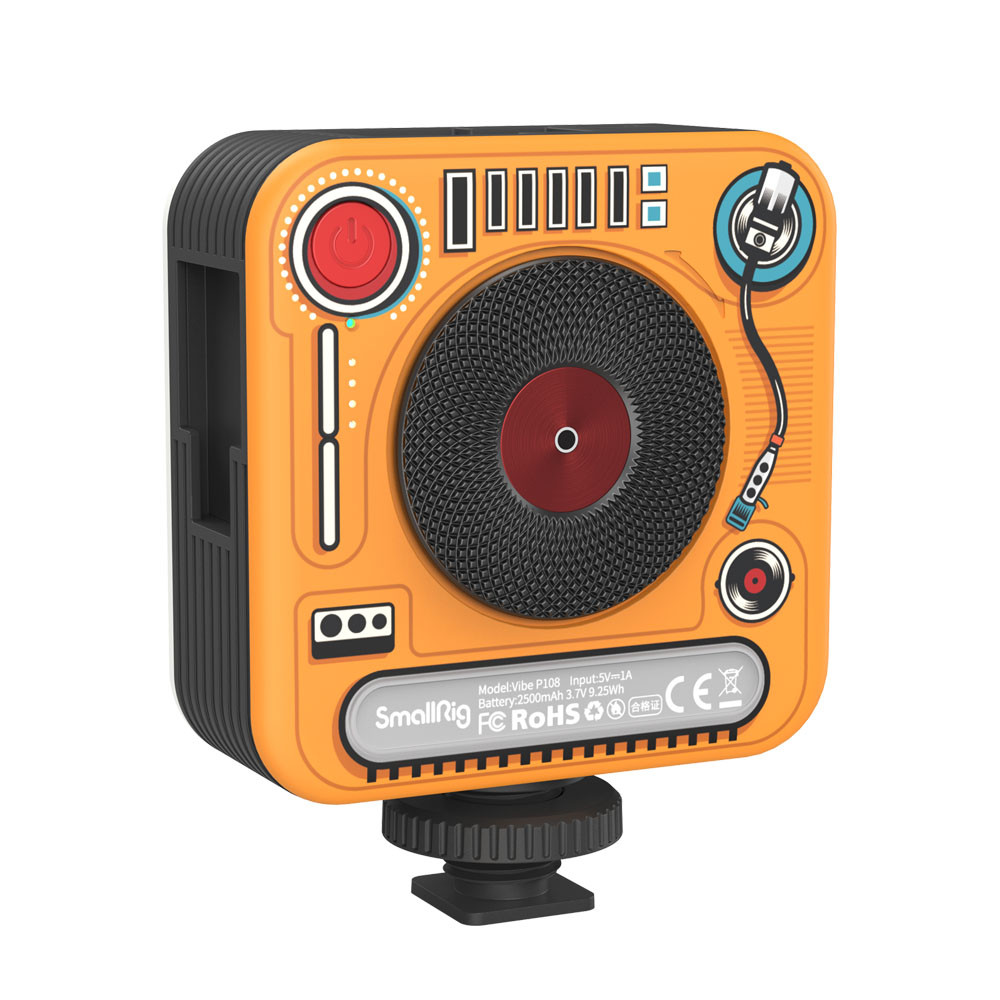 SmallRig Vibe P108 Full Color mini LED Video Light (“Phonograph” Limited Edition) 4276