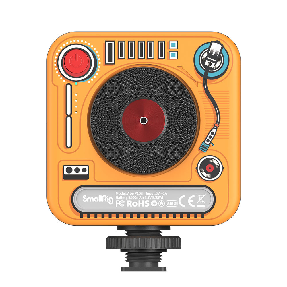 SmallRig Vibe P108 Full Color mini LED Video Light (“Phonograph” Limited Edition) 4276