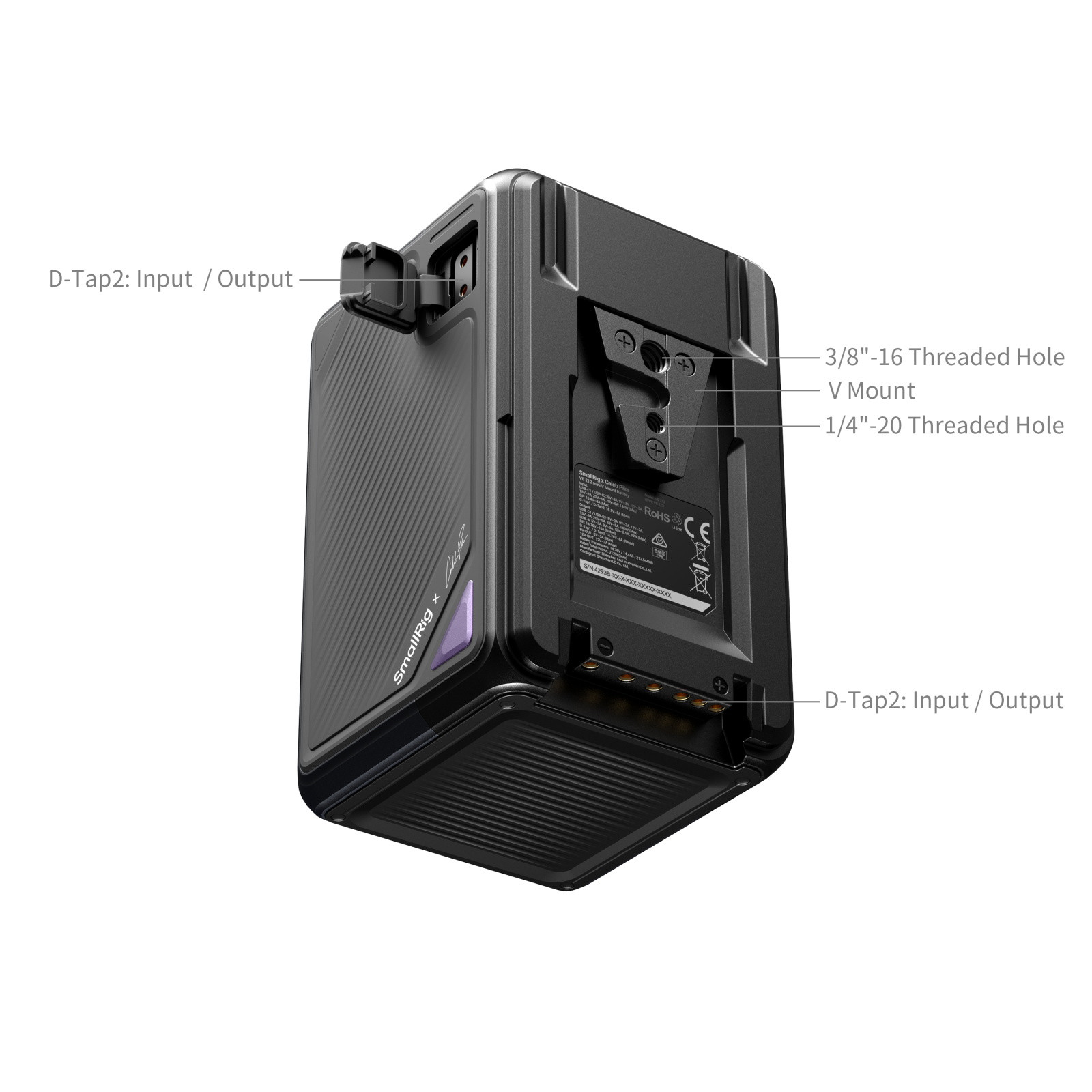 SmallRig x Caleb Pike VB212 mini V Mount Battery 4293B