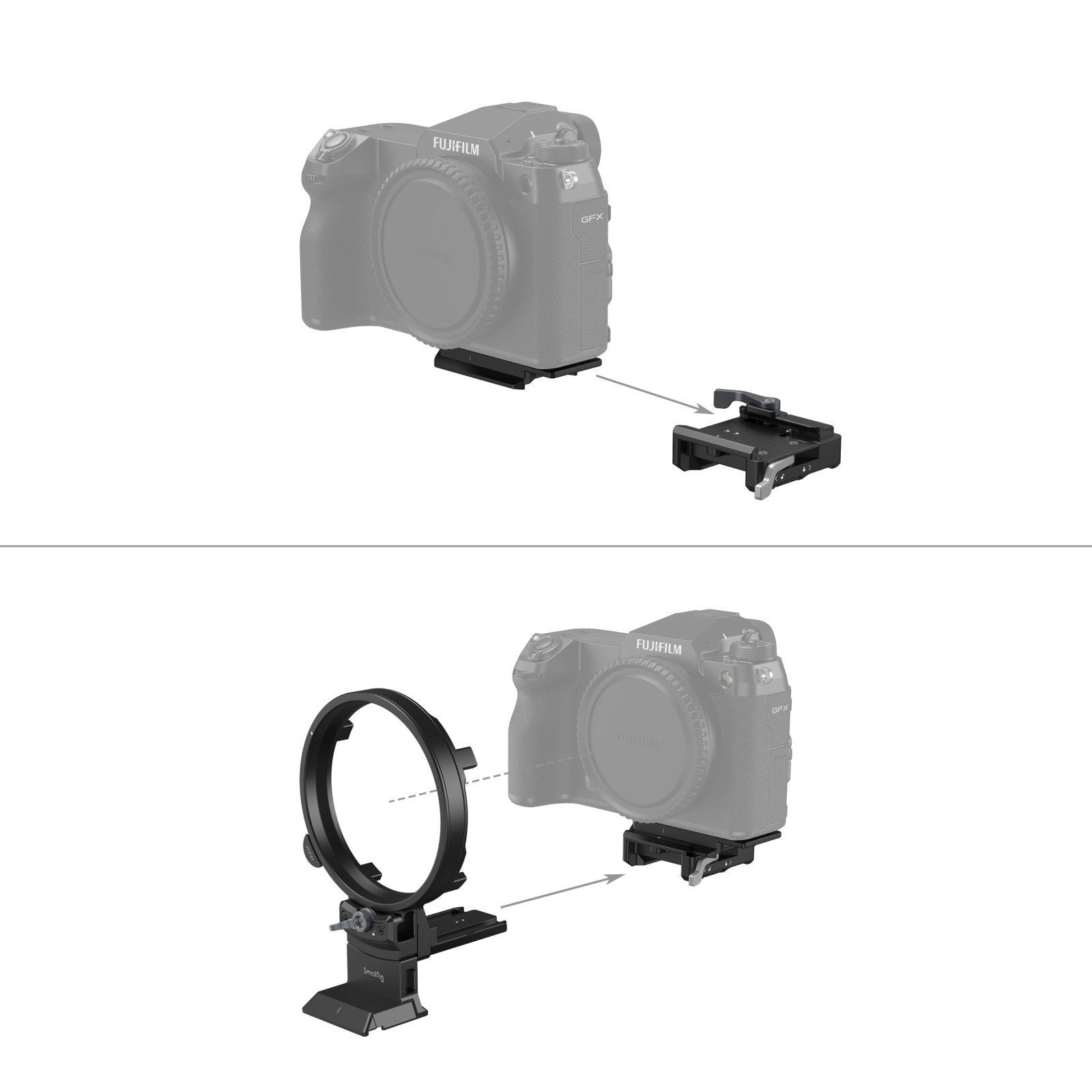 SmallRig Rotatable Horizontal-to-Vertical Mount Plate Kit for FUJIFILM Specific GFX Series Cameras 4305