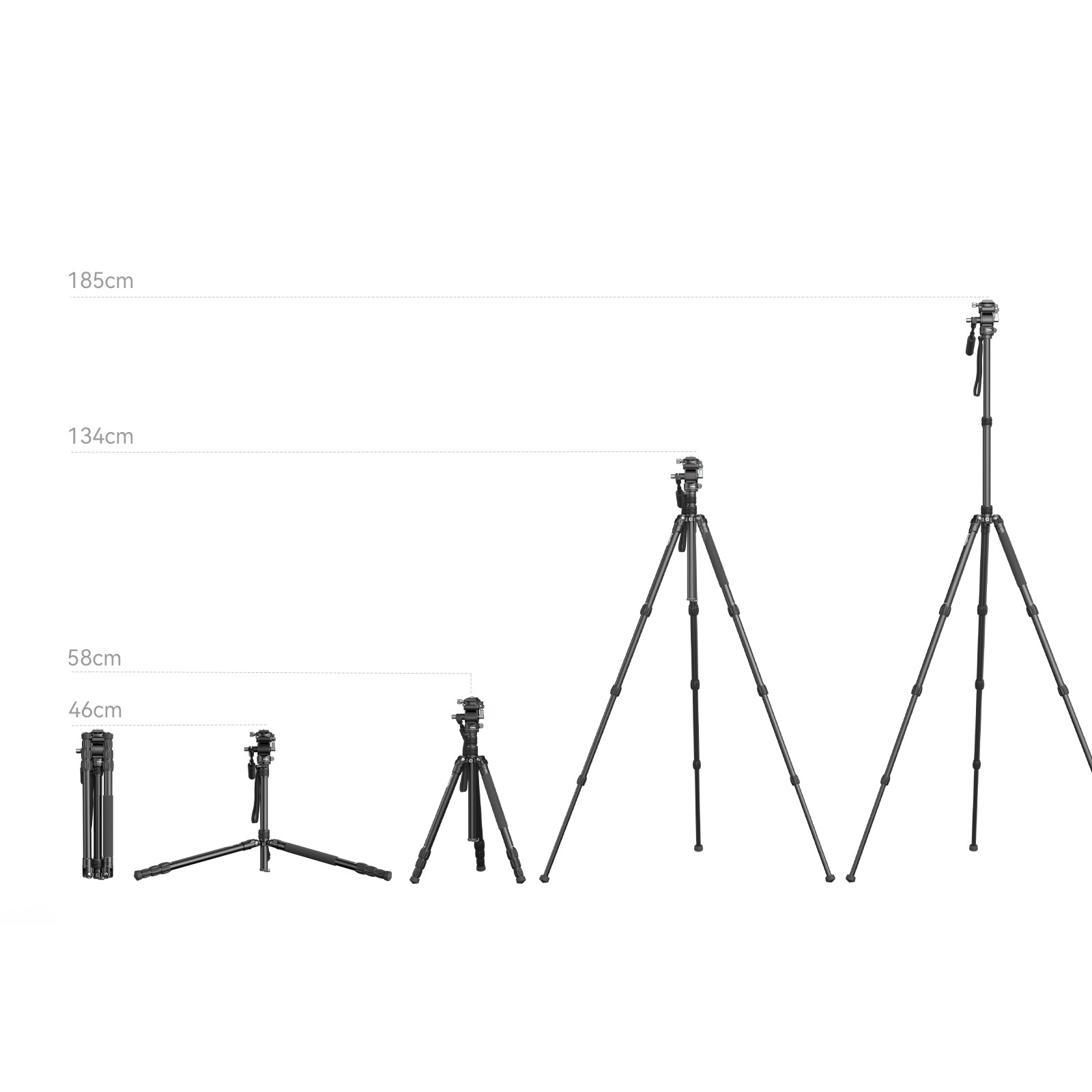 SmallRig FreeBlazer Aluminum Alloy Video Tripod CT195 4307