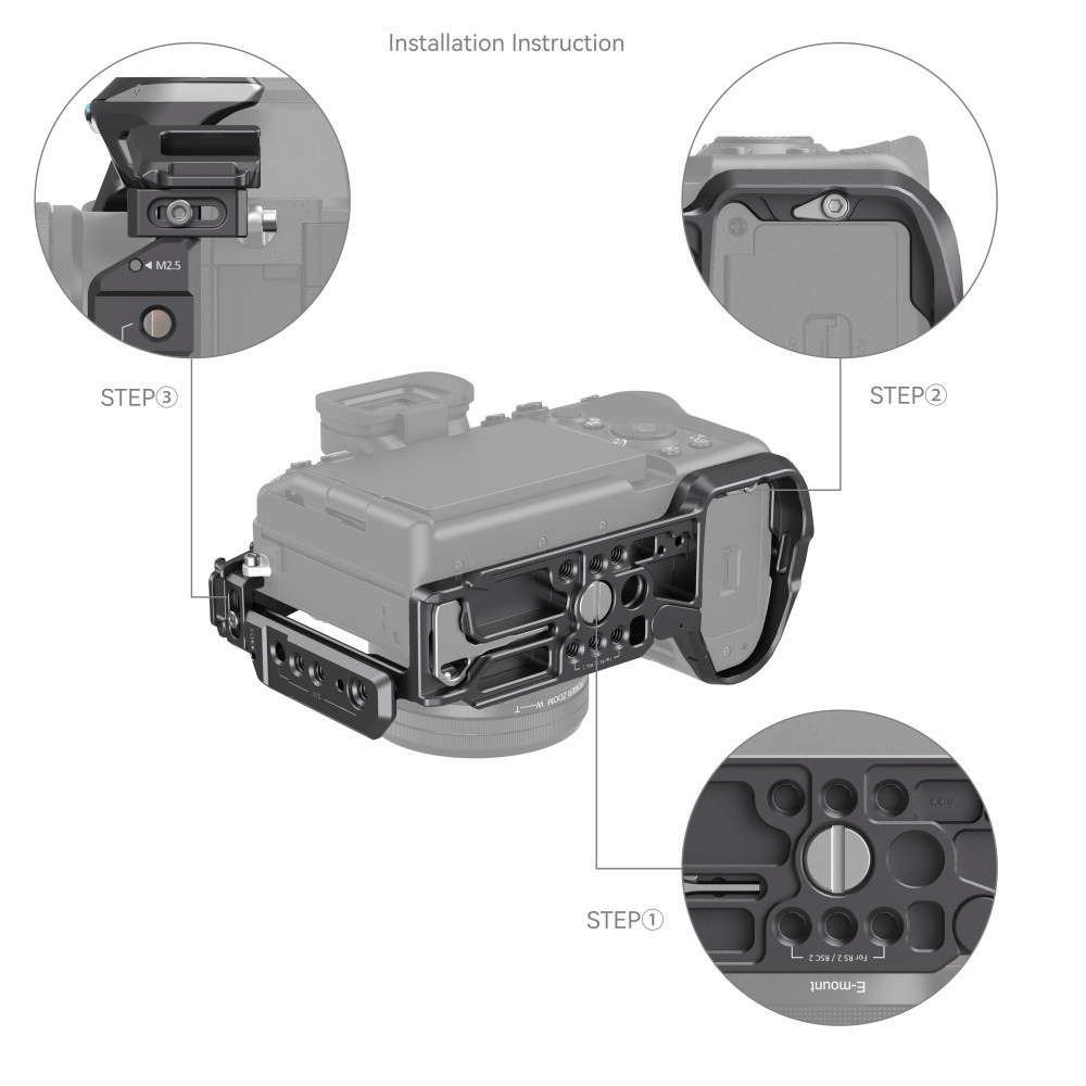 SmallRig "Rhinoceros" Cage Kit for Sony Alpha 7R V / Alpha 7 IV / Alpha 7S III 4308