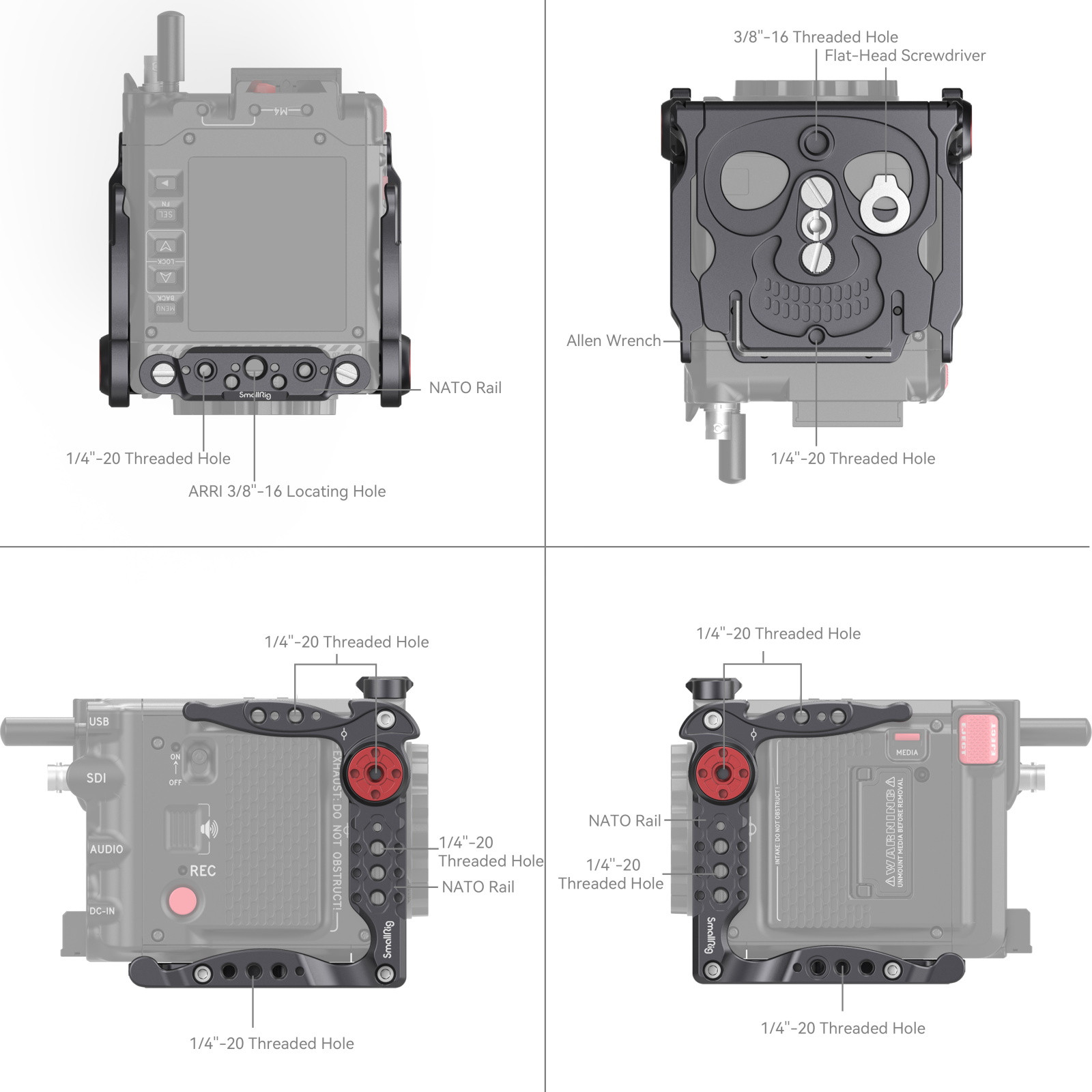 SmallRig Advanced Cage Kit for RED KOMODO-X 4335