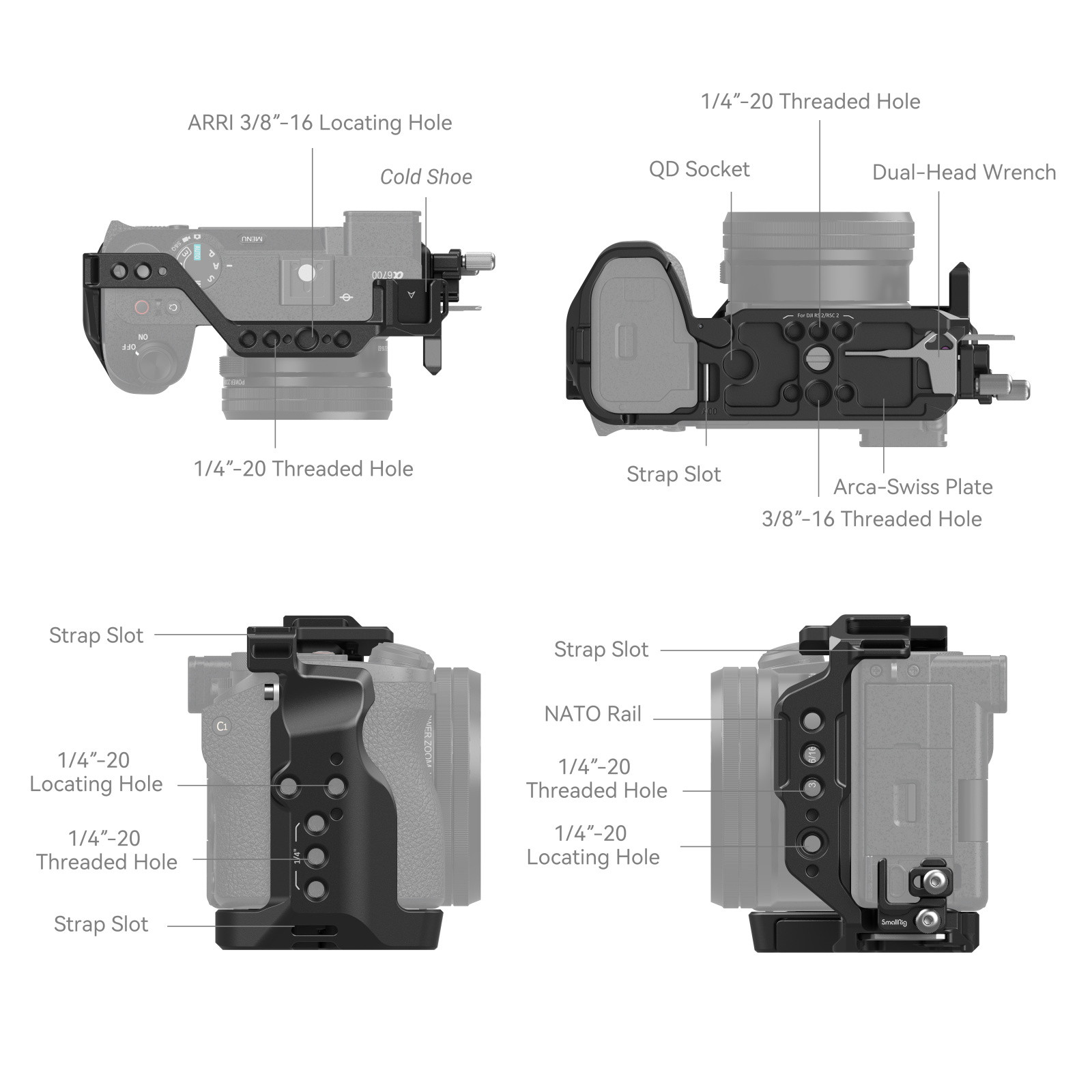 Sony a6700 Cámara compacta APS-C 26MP Cage Kit