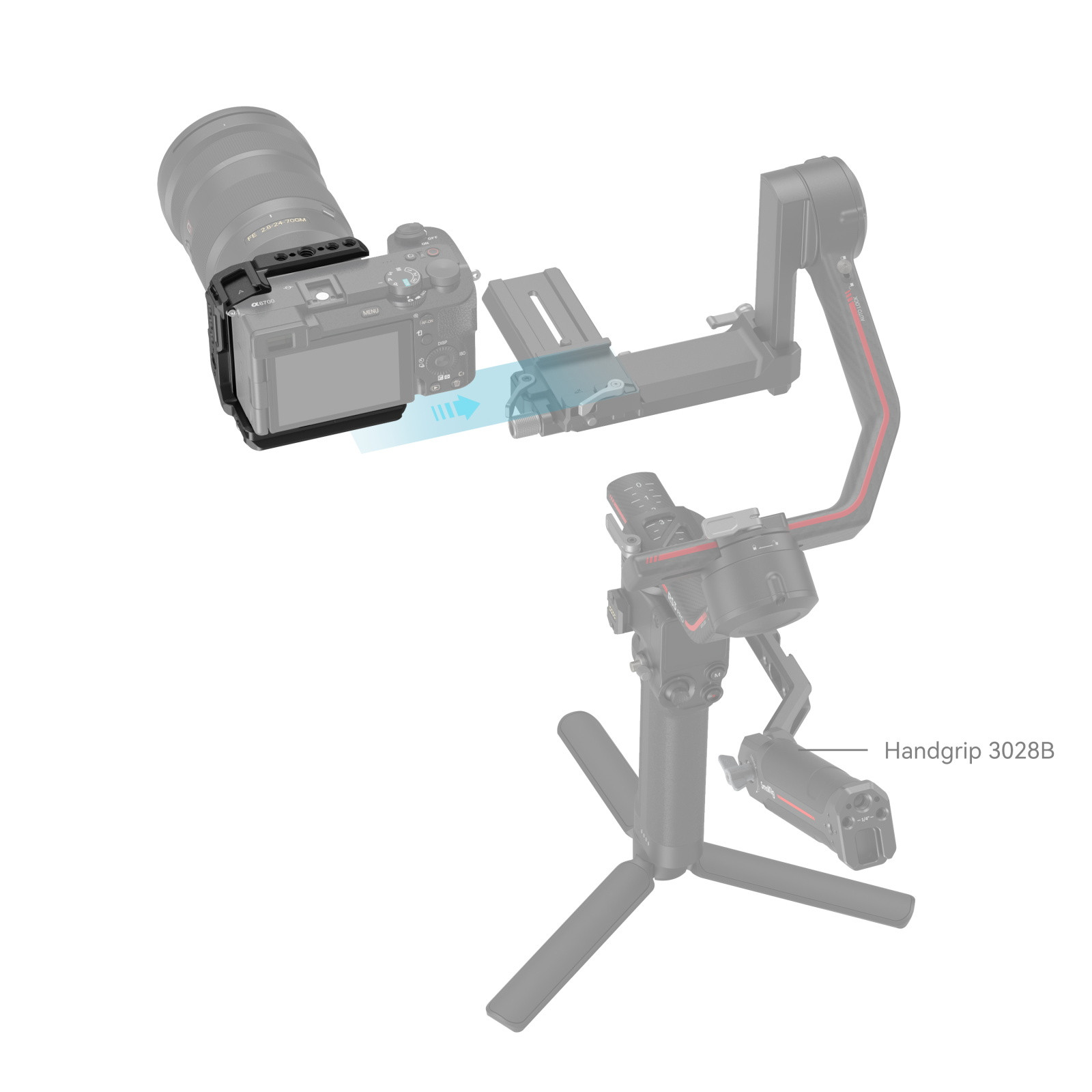 SmallRig Cage Kit for Sony Alpha 6700 Camera Cage Half Cage Baseplate Cold  Shoe Mount Plate