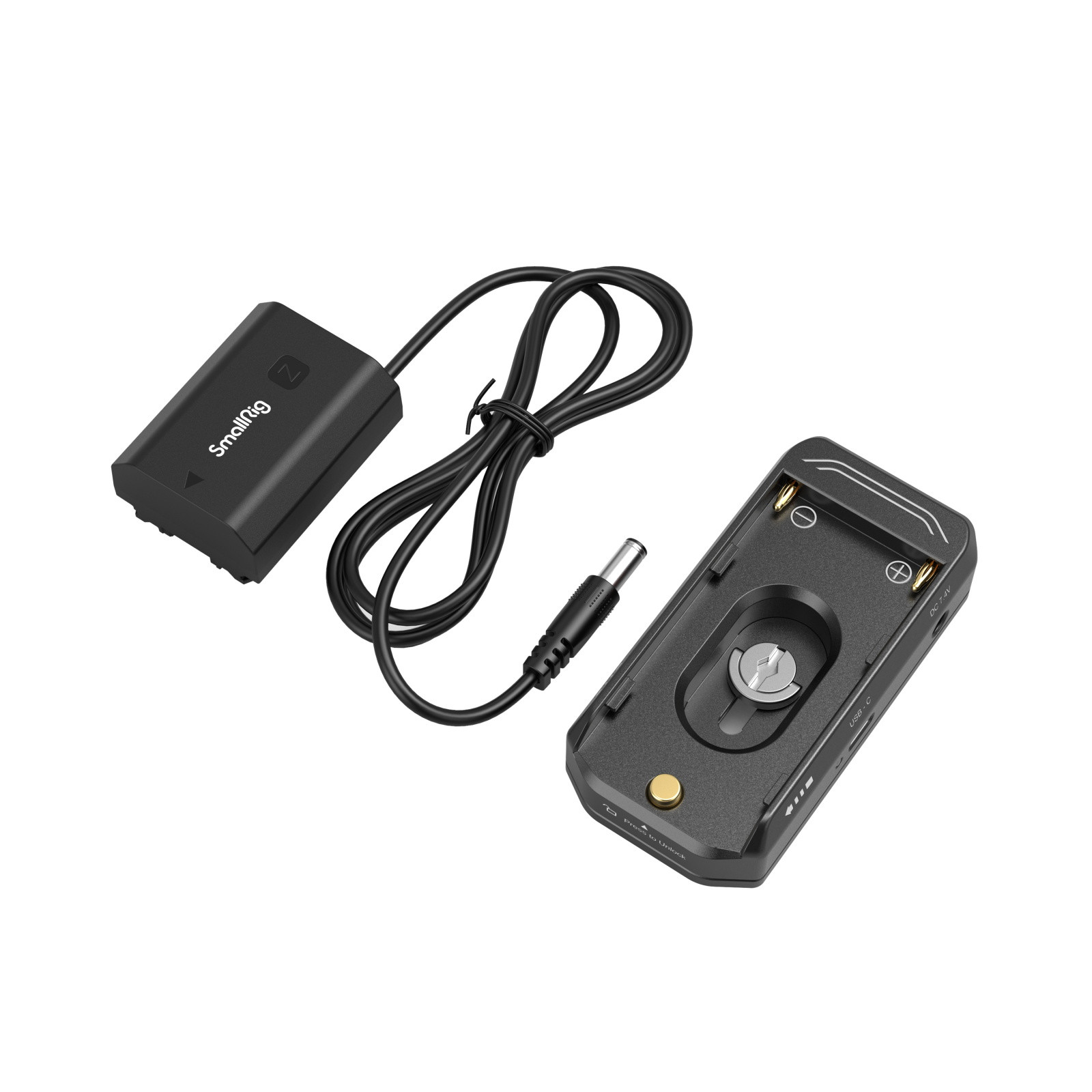 SmallRig Battery Adapter Mount Plate Kit with Dummy Battery Power Cable for NP-FZ100 (Advanced Edition) 4341