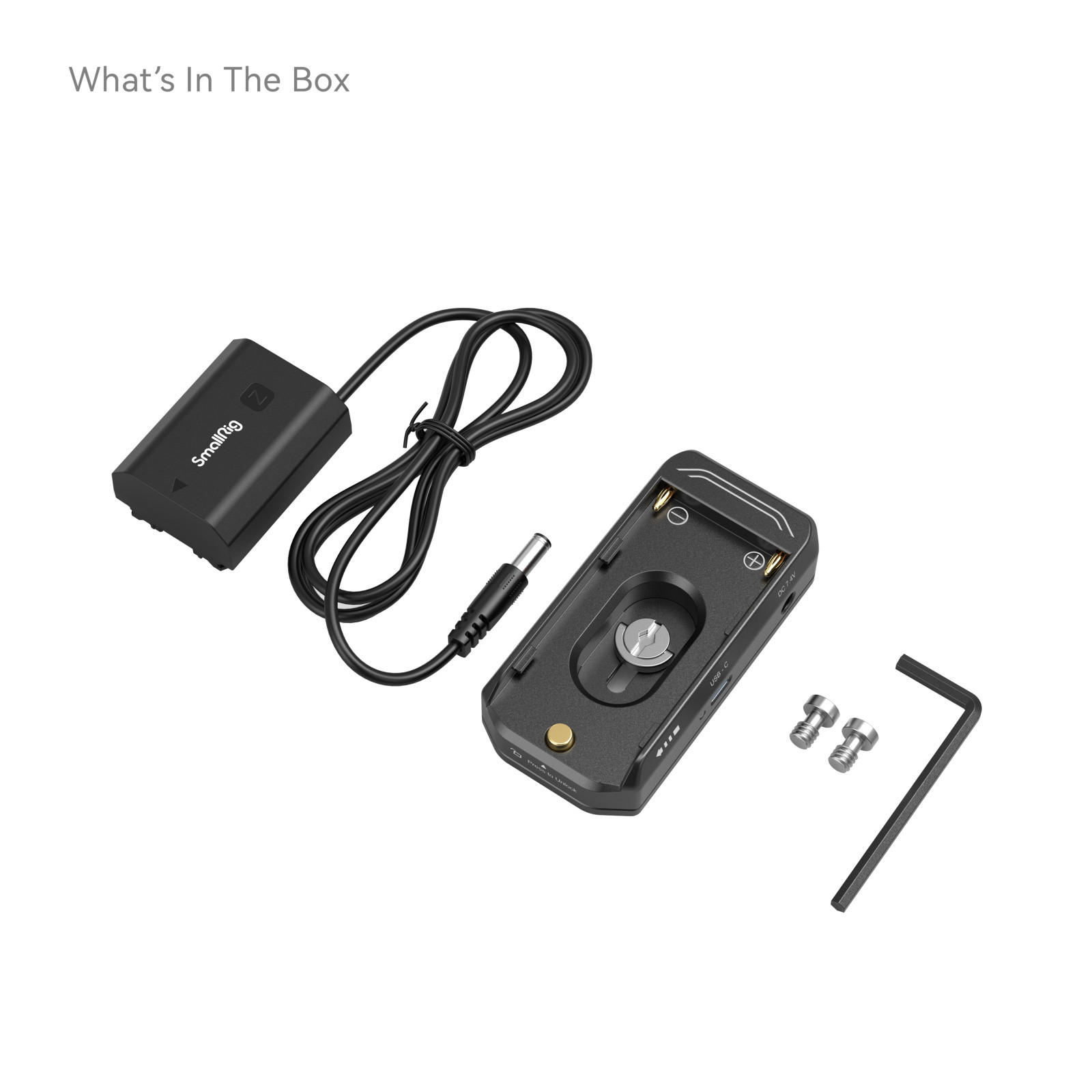 SmallRig Battery Adapter Mount Plate Kit with Dummy Battery Power Cable for NP-FZ100 (Advanced Edition) 4341