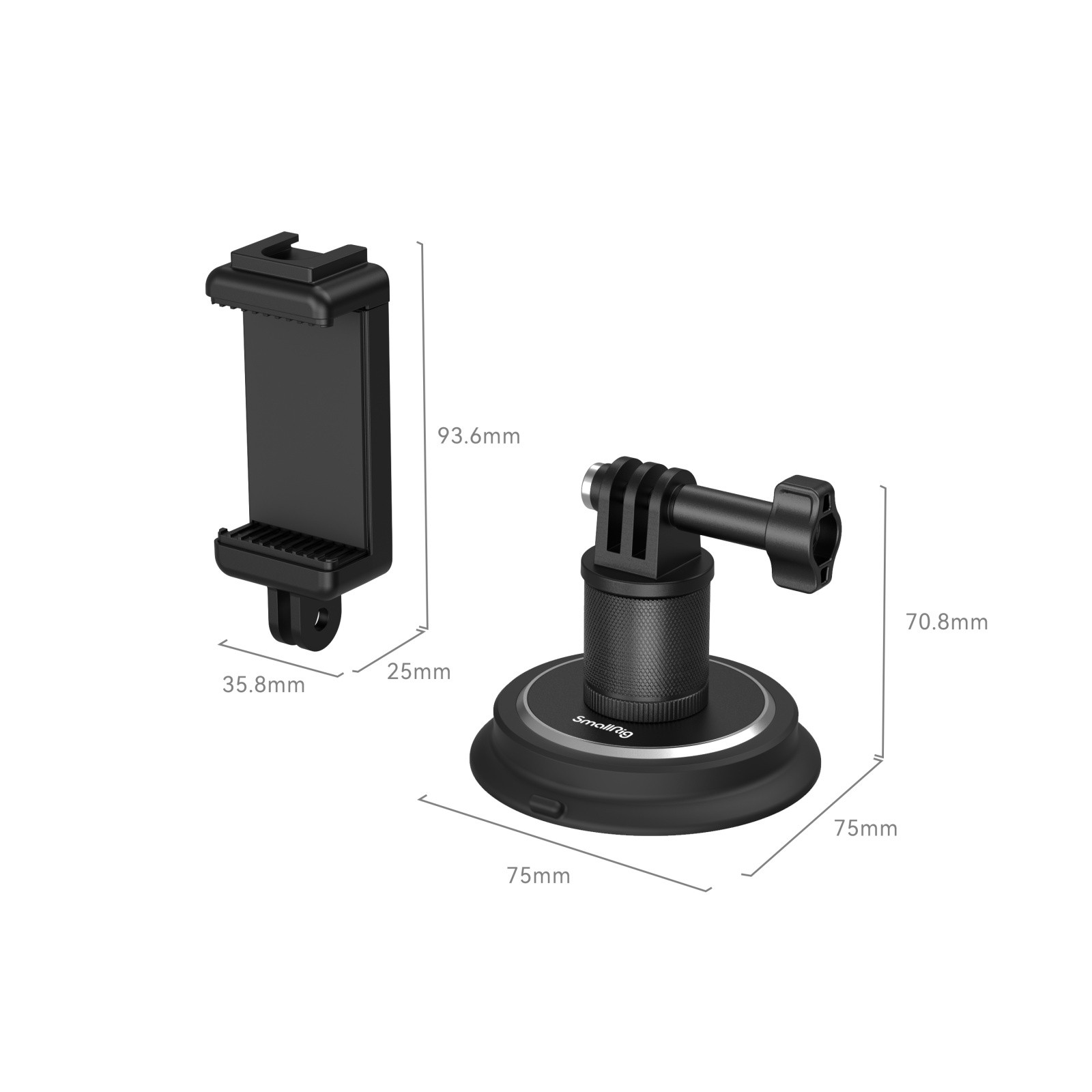 SmallRig Suction Cup Mounting Support for Action Cameras 4347