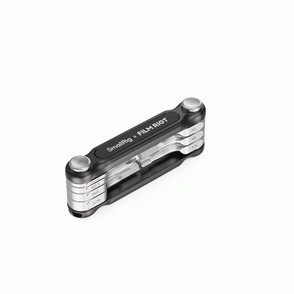 SmallRig x FILM RIOT 7-in-1 Folding Wrench Set with Multiple Angle Positioning (Red) 4811