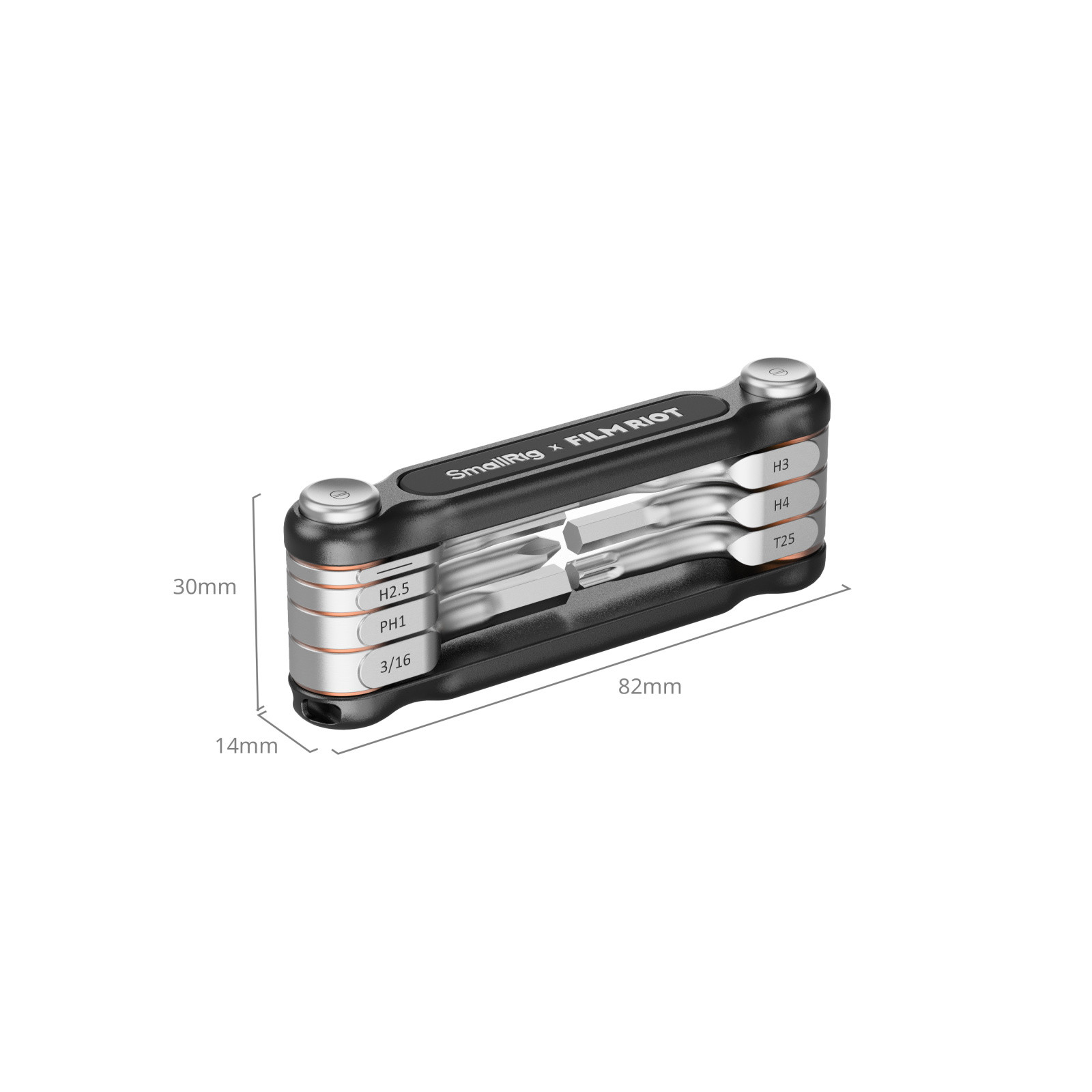 SmallRig x FILM RIOT 7-in-1 Folding Wrench Set with Multiple Angle Positioning (Red) 4811