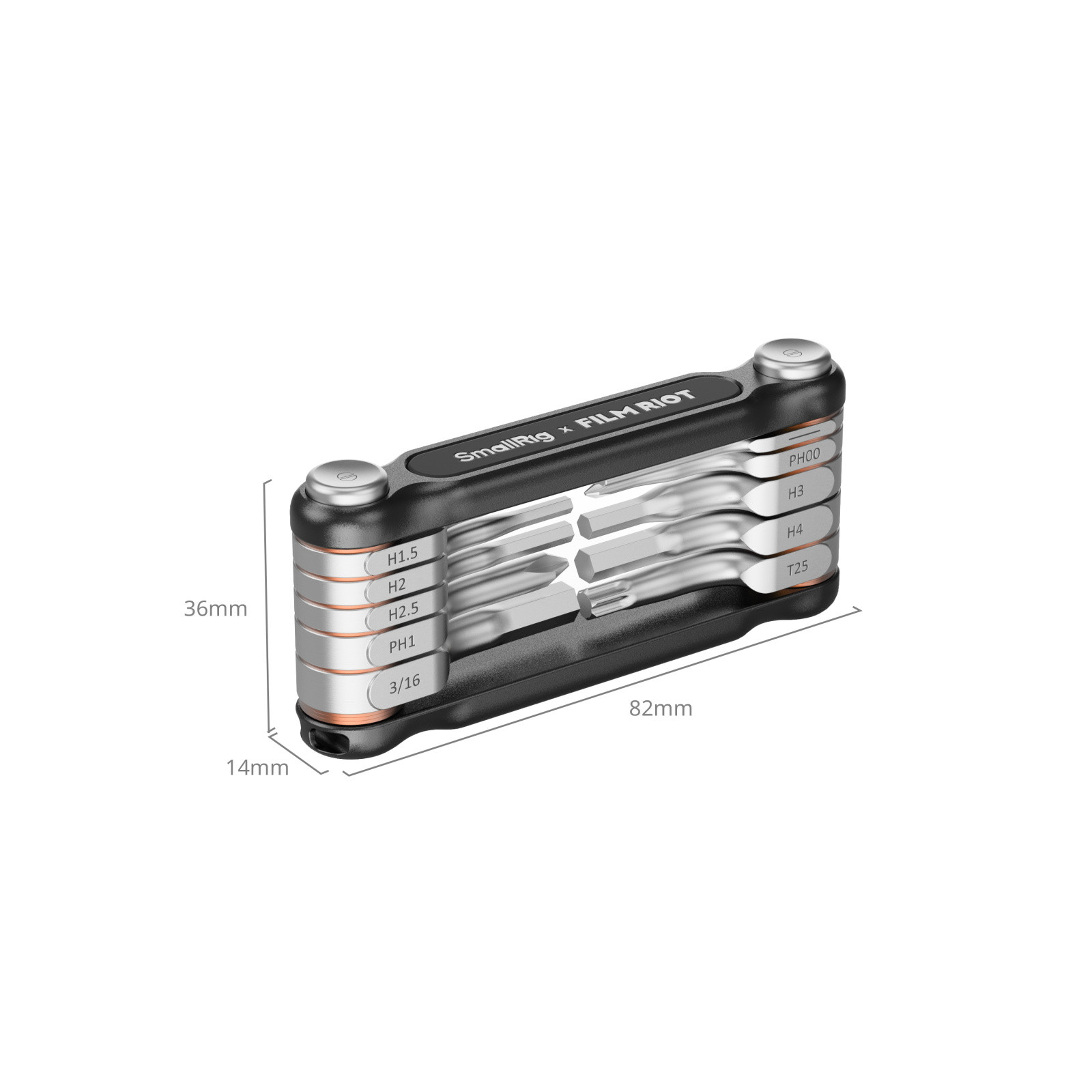 SmallRig x FILM RIOT 10-in-1 Folding Wrench Set with Multiple Angle Positioning (Green) 4814