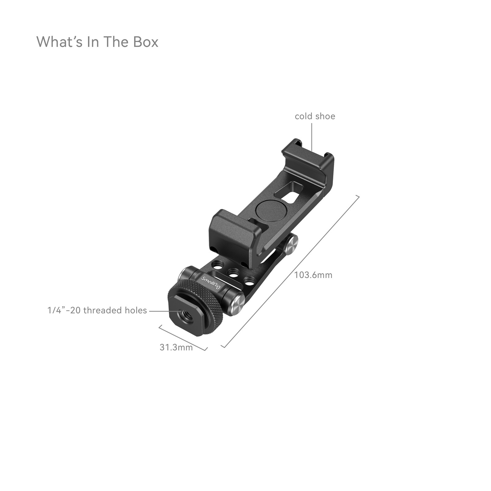 SmallRig Metal Phone Holder with Cold Shoe Mount 4382