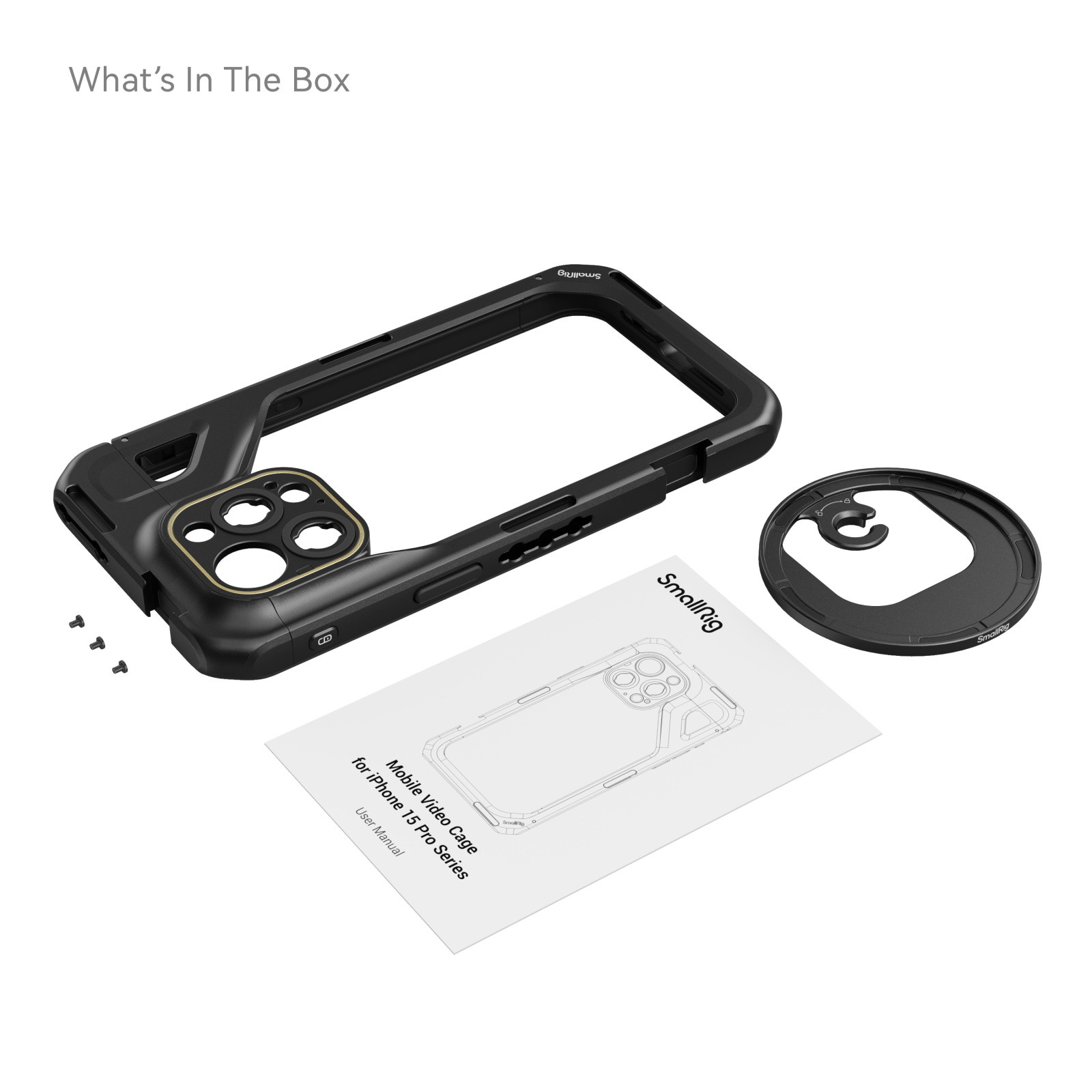 SmallRig Mobile Video Cage for iPhone 15 Pro Max 4391B SmallRig Mobile Video Cage for iPhone 15 Pro Max 4391B