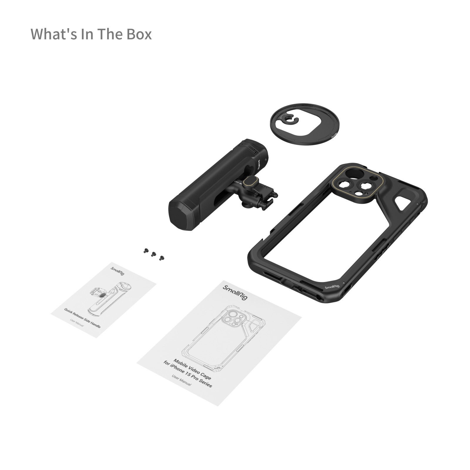SmallRig Mobile Video Kit (Single Handheld) for iPhone 15 Pro Max 4393B