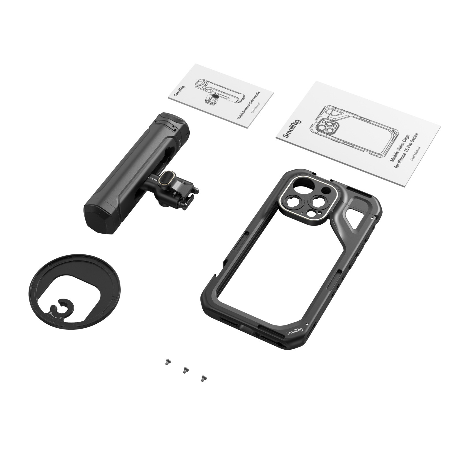 SmallRig Mobile Video Kit (Single Handheld) for iPhone 15 Pro 4398B