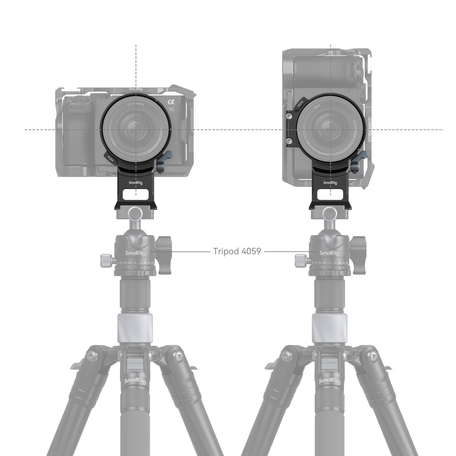 SmallRig Horizontal-to-Vertical Mount Plate for Sony Alpha 7C II / Alpha 7CR 4424