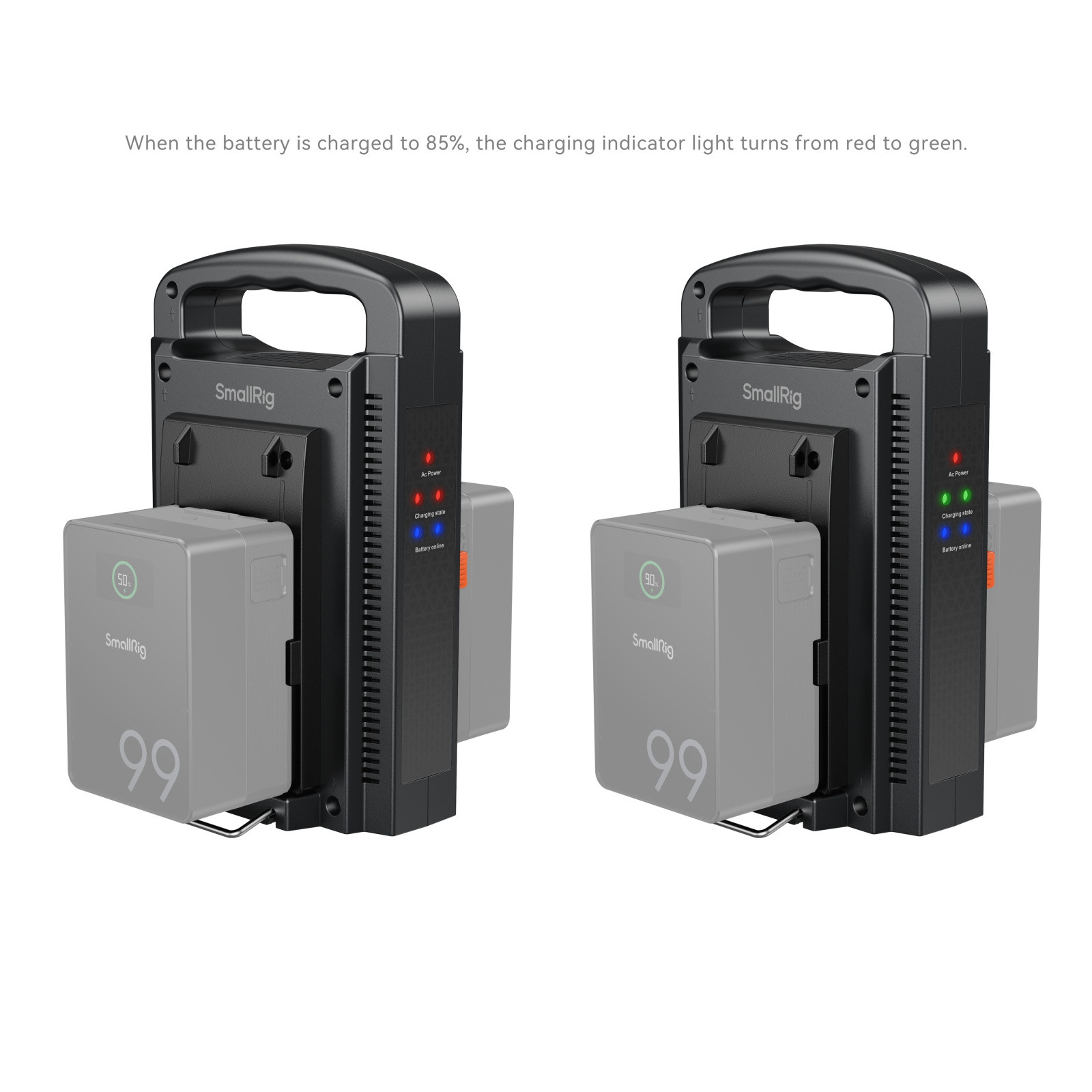 SmallRig Dual Channel V-Mount Battery Charger (American Standard) 4450