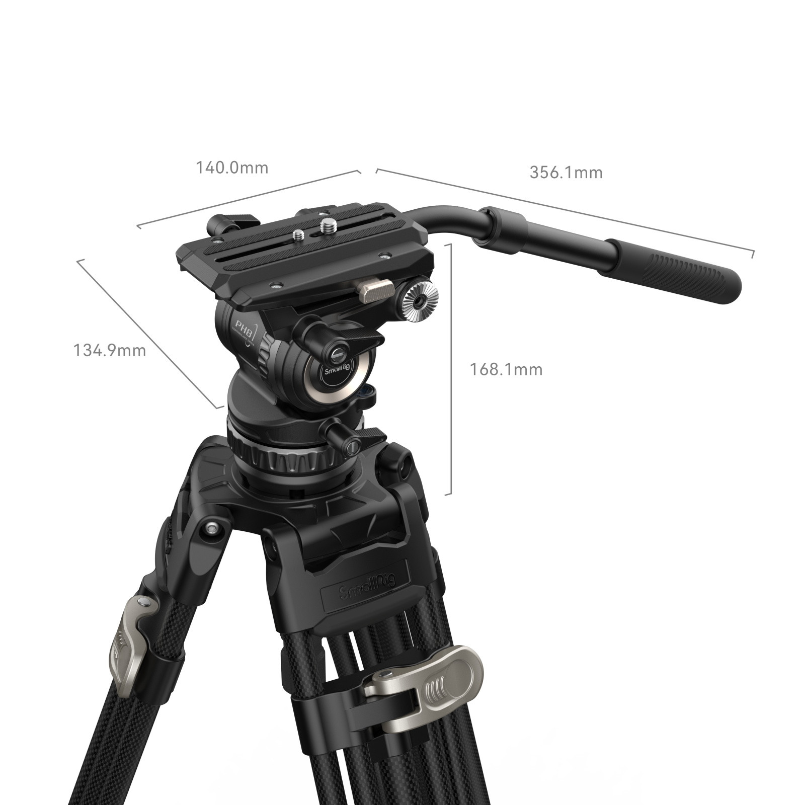 SmallRig FreeBlazer Counterbalance Carbon Fiber Video Tripod Kit AD-Pro8 4465