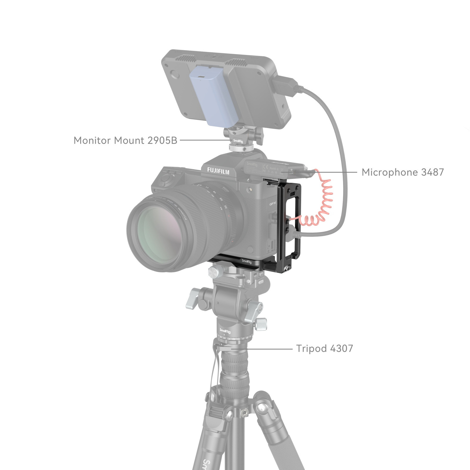 SmallRig Dedicated L Bracket for FUJIFILM GFX100 II 4514