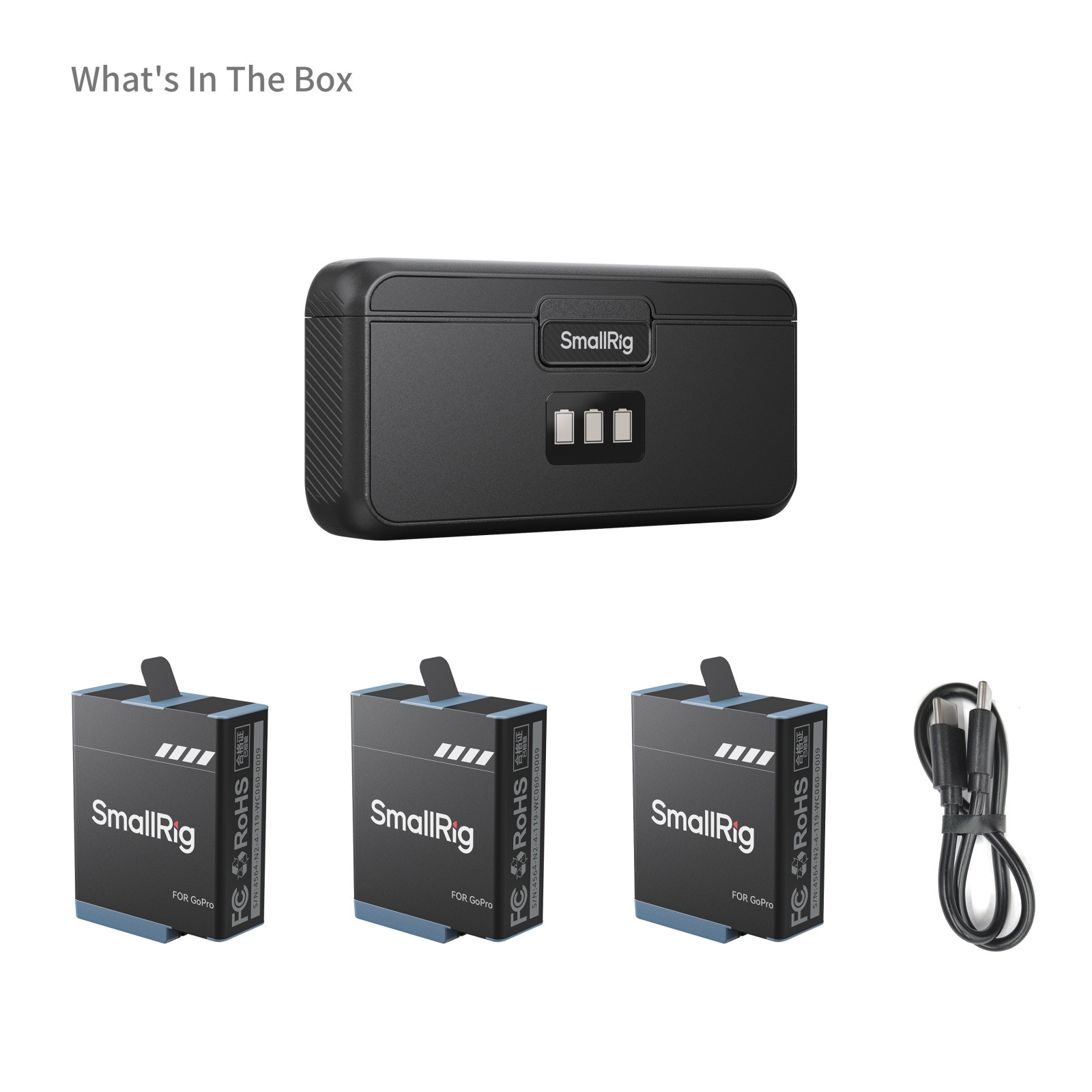 SmallRig Camera Battery and Charger Kit (For GoPro 9/10/11/12) 4565